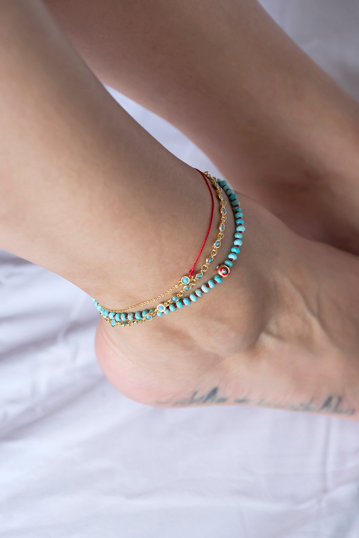 LUAU - Red String Anklet