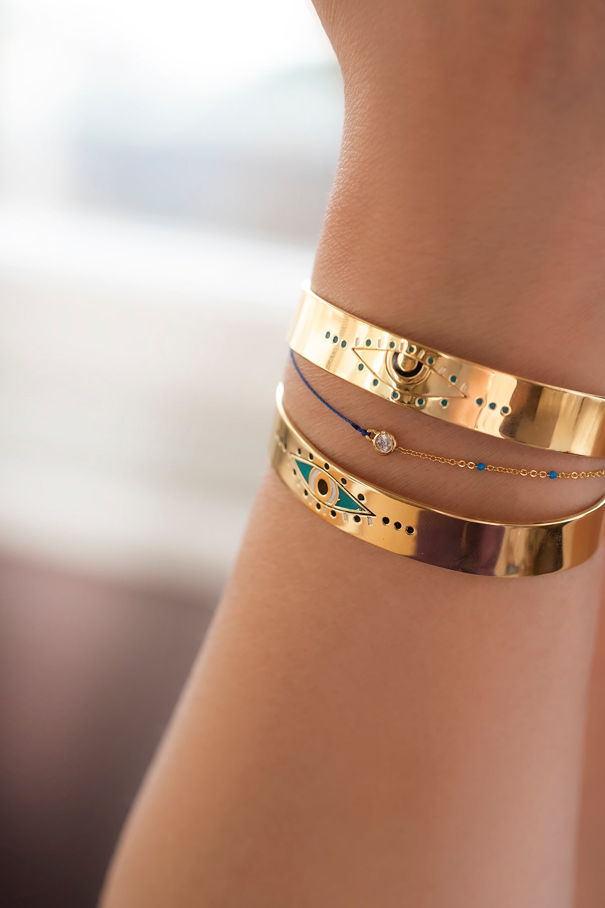 NAVY DOT – Blue Kabbalah Bracelet