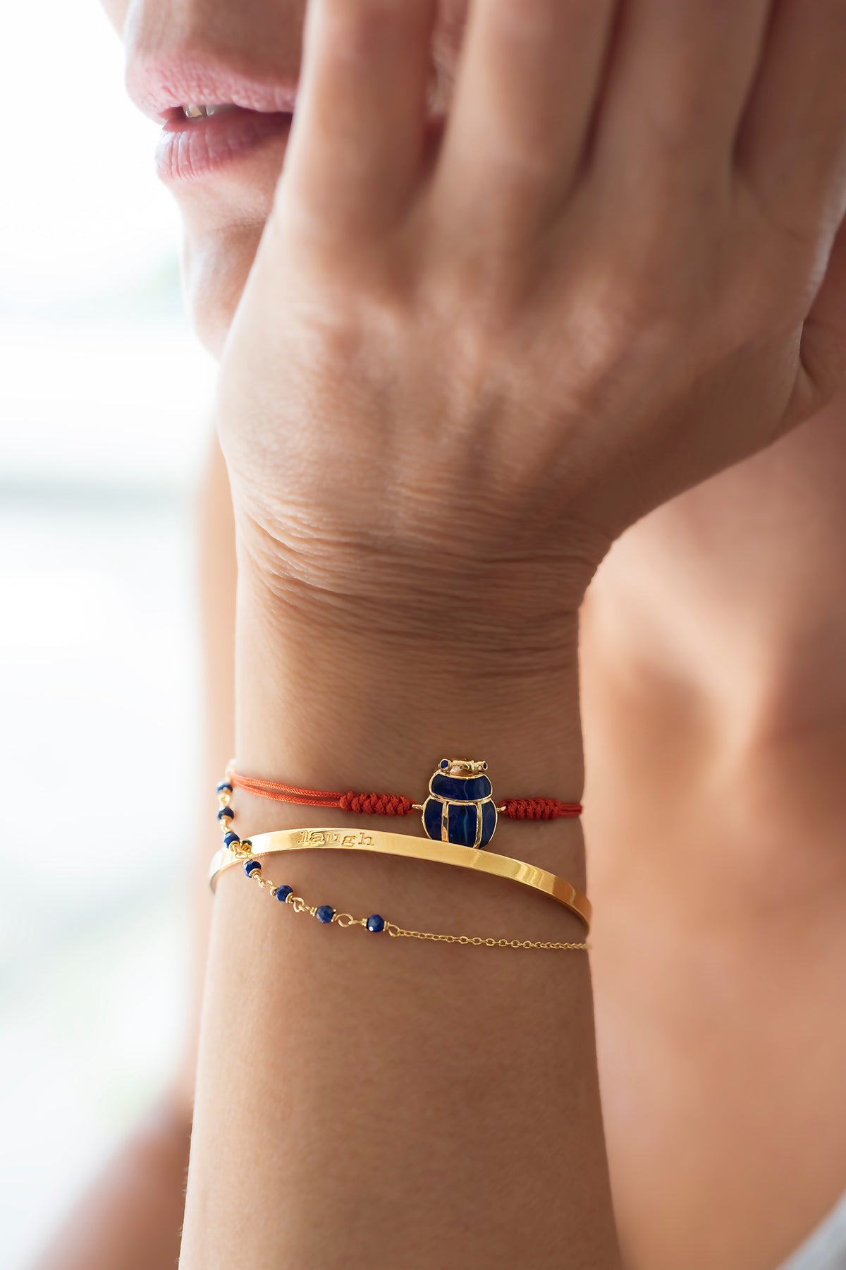 LAUGH – Daily Mantra Cuff