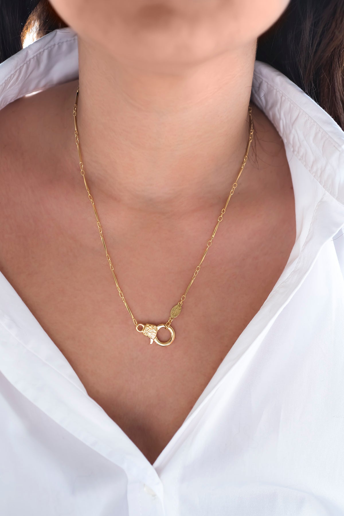 CUTIE LOBSTER - Link Bar - Charm Necklace