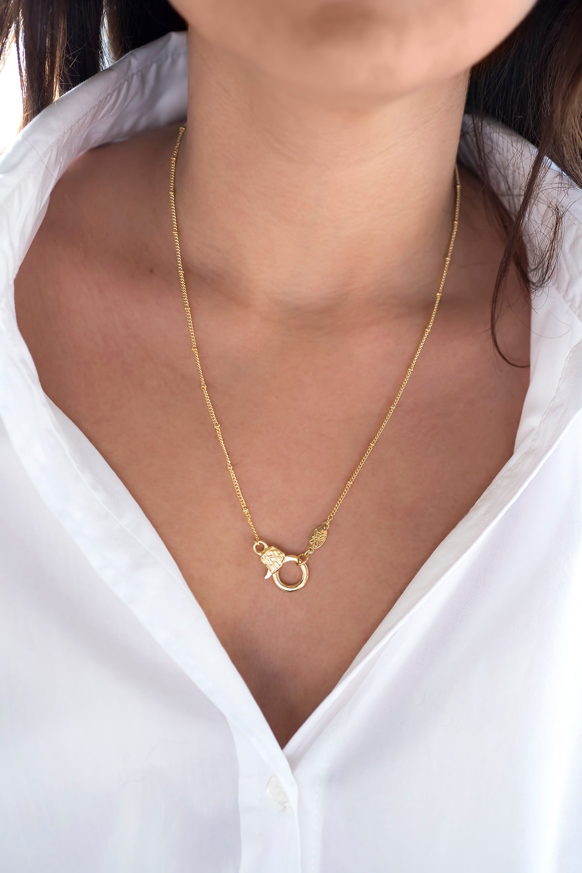 CUTIE LOBSTER - Satellite Curb - Charm Necklace