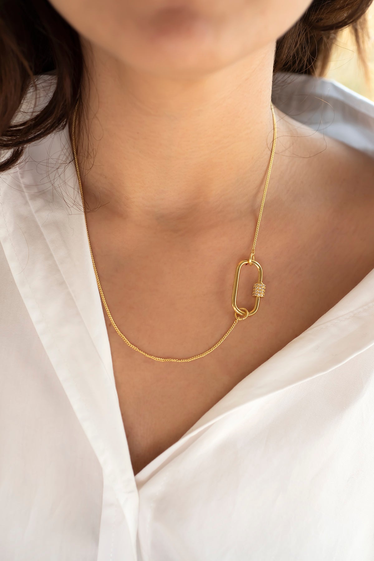 CARABINA - Curb - Charm Necklace