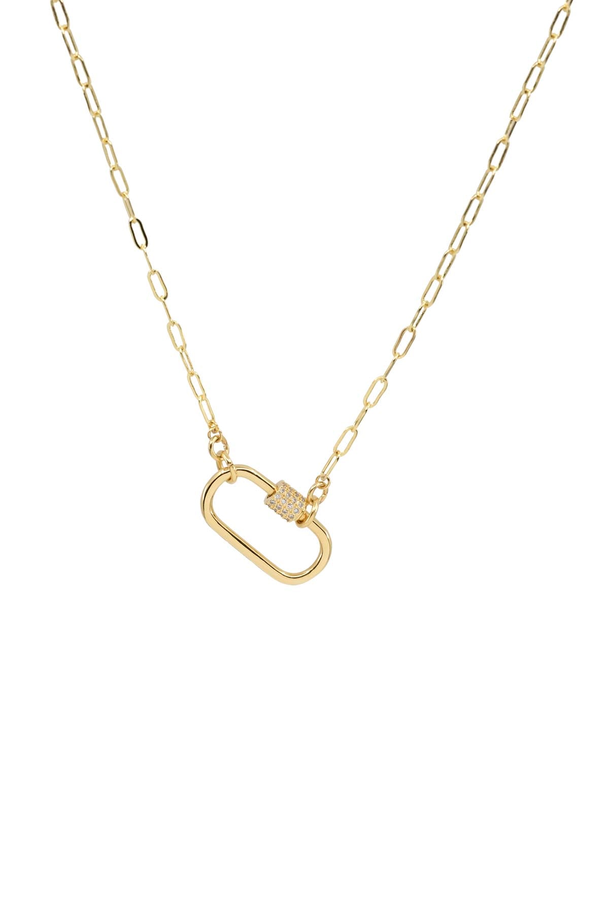 CARABINA - Oval Link - Charm Necklace