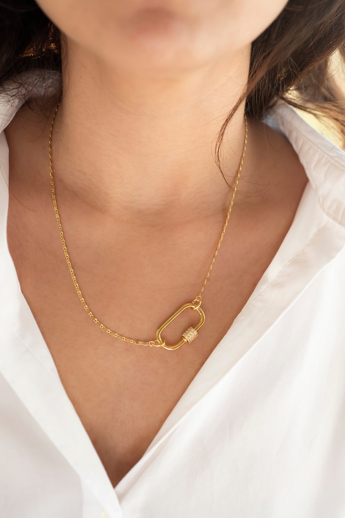 CARABINA - Flat - Charm Necklace