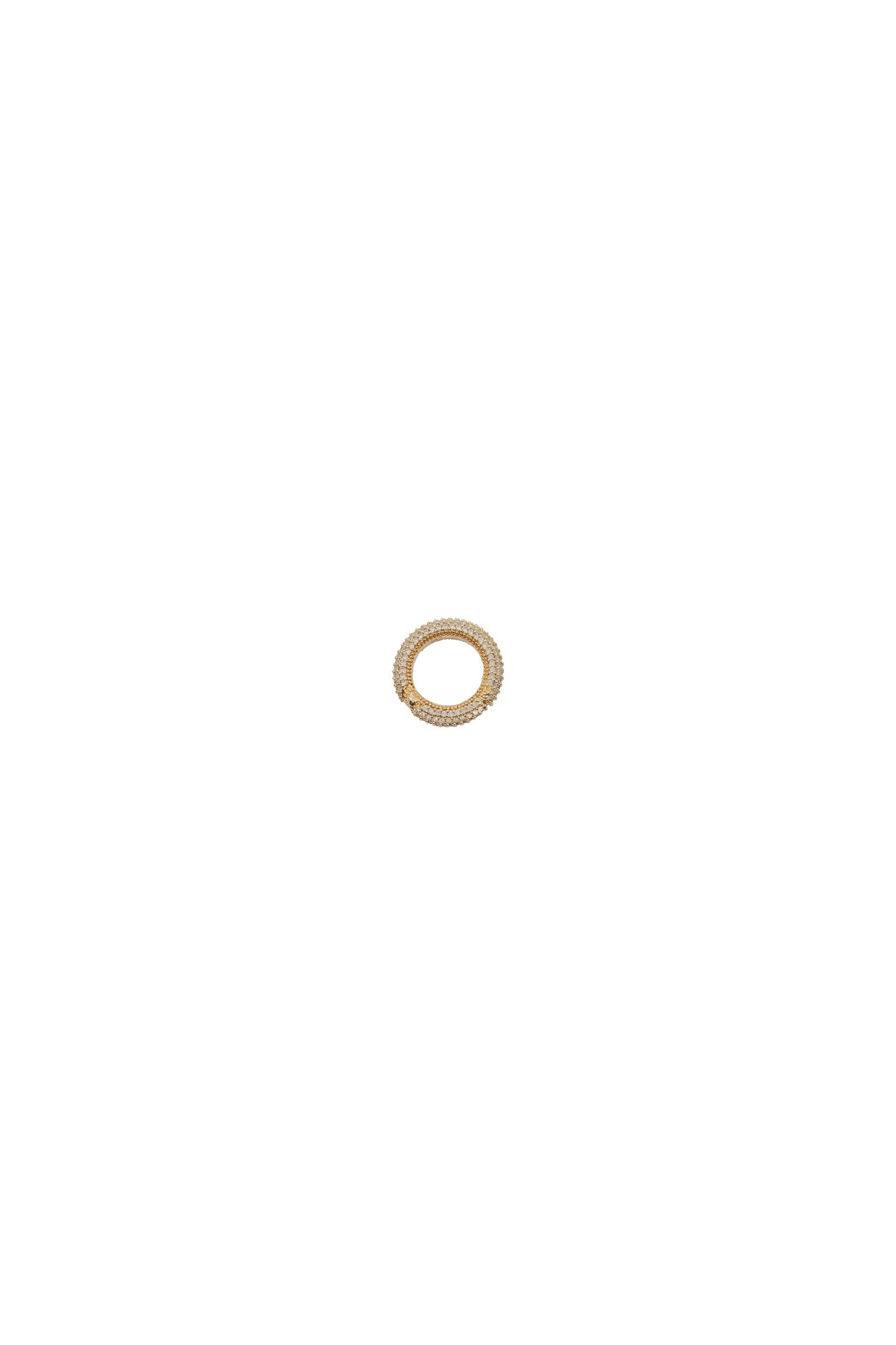 SHINY CIRCLE – CZ-Set Round Lock Charm