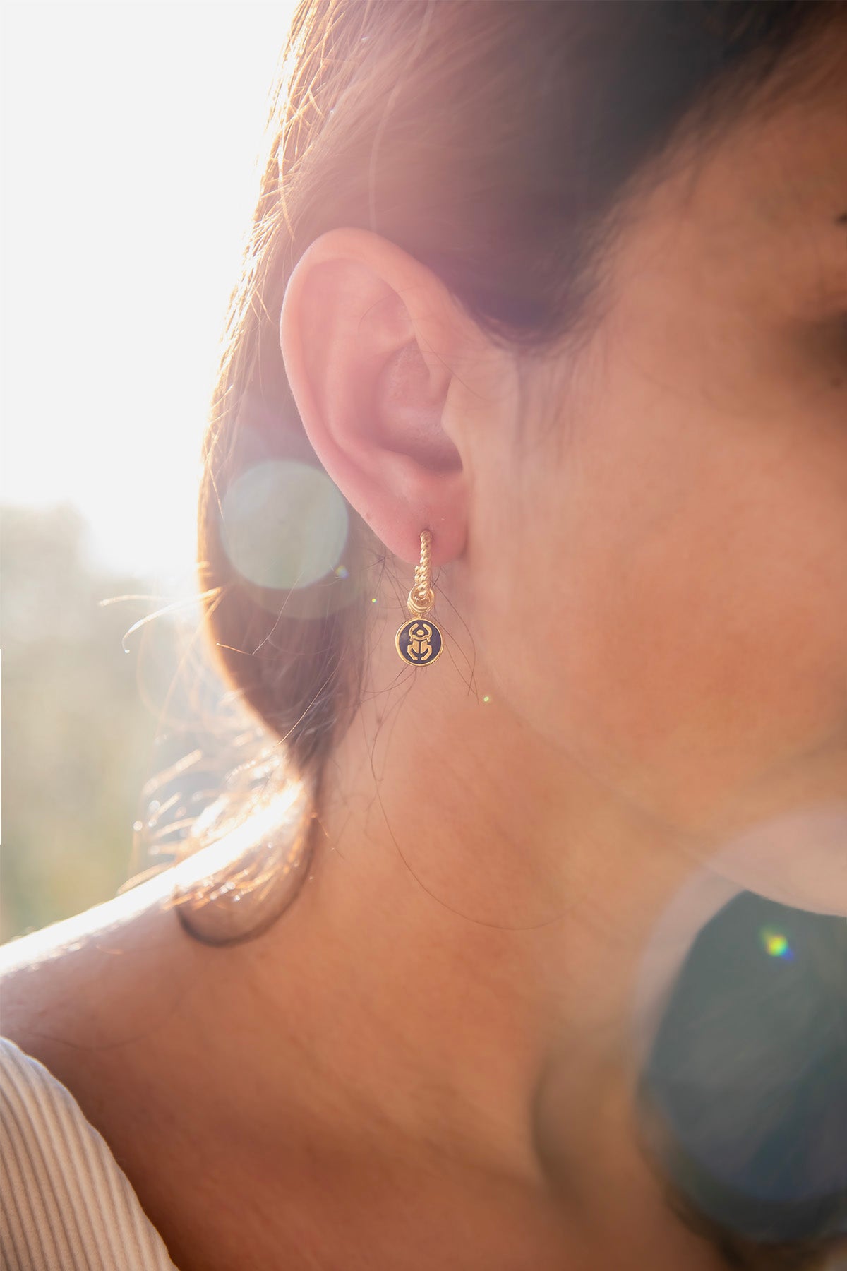 BEETLE – Scarab Drop Earrings