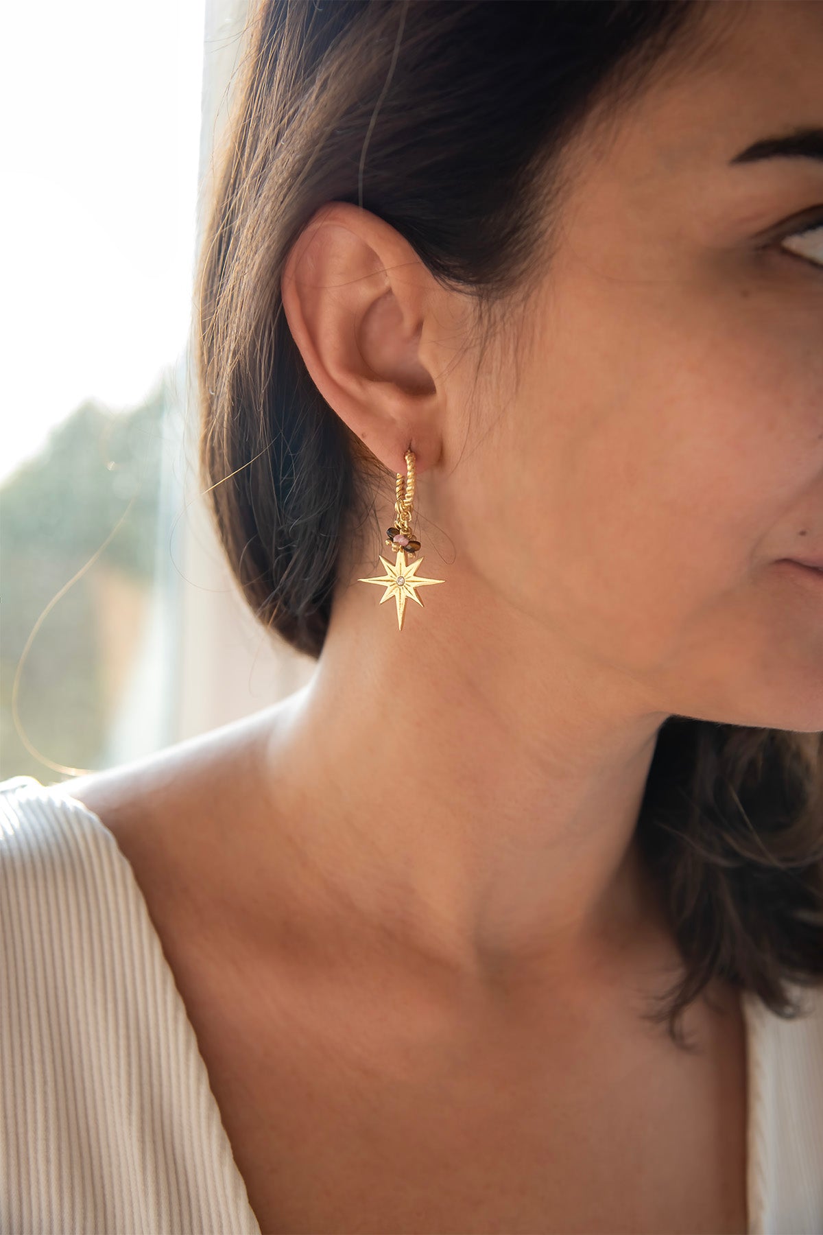 SHINY – Star Drop Earrings