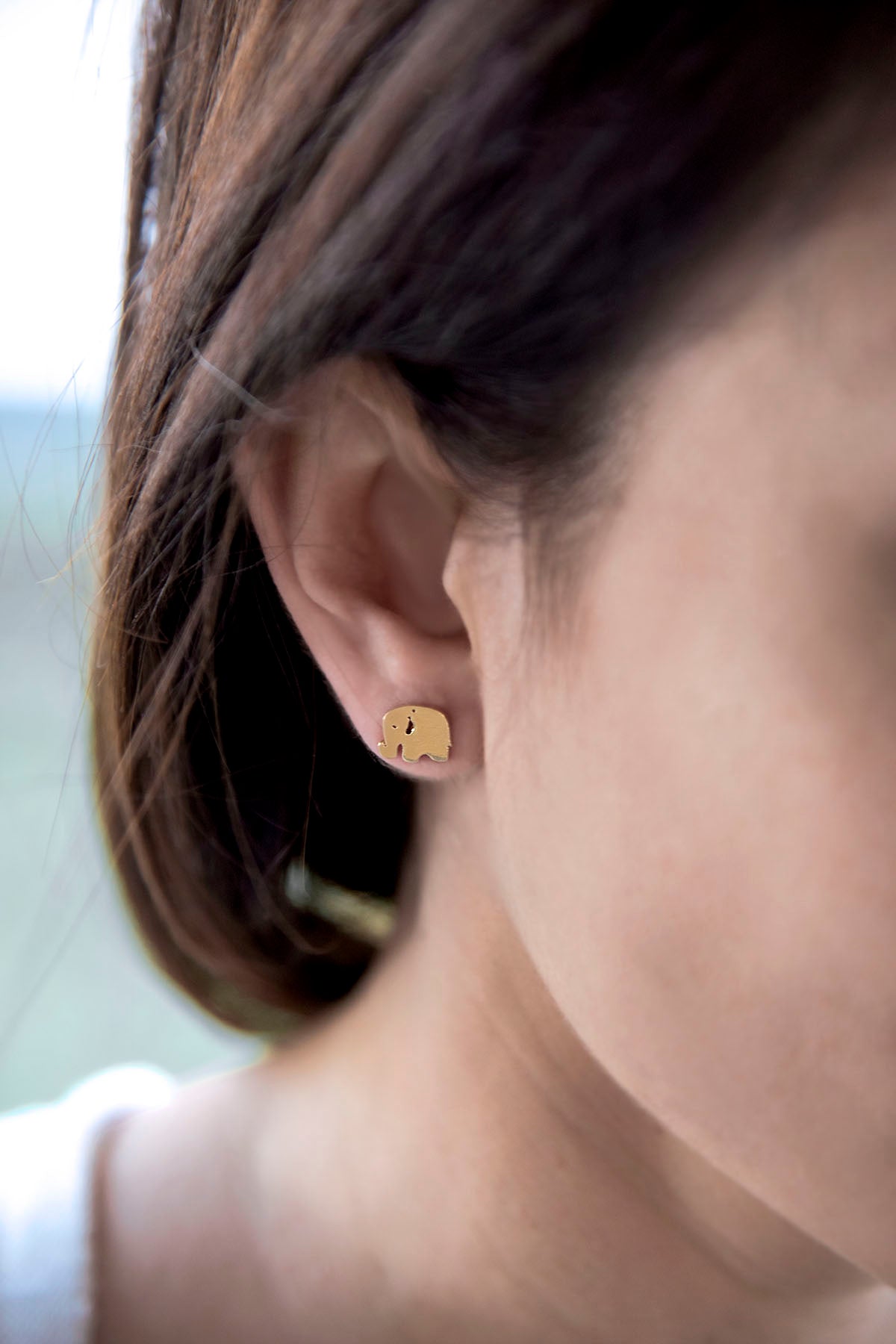 MINI ELEPHANT – Playful Elephant Stud Earrings