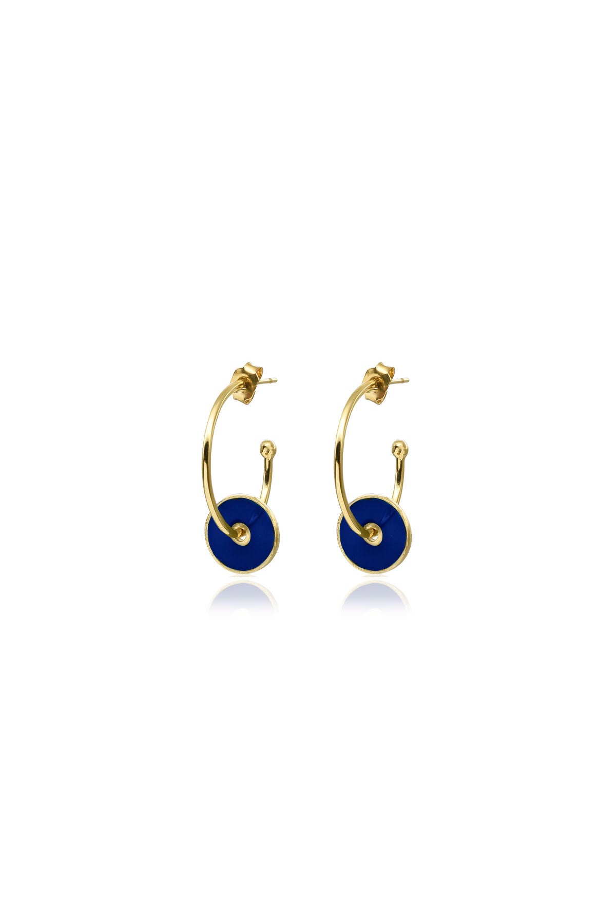 SELIA - Multicolor - Charm Hoop Earrings
