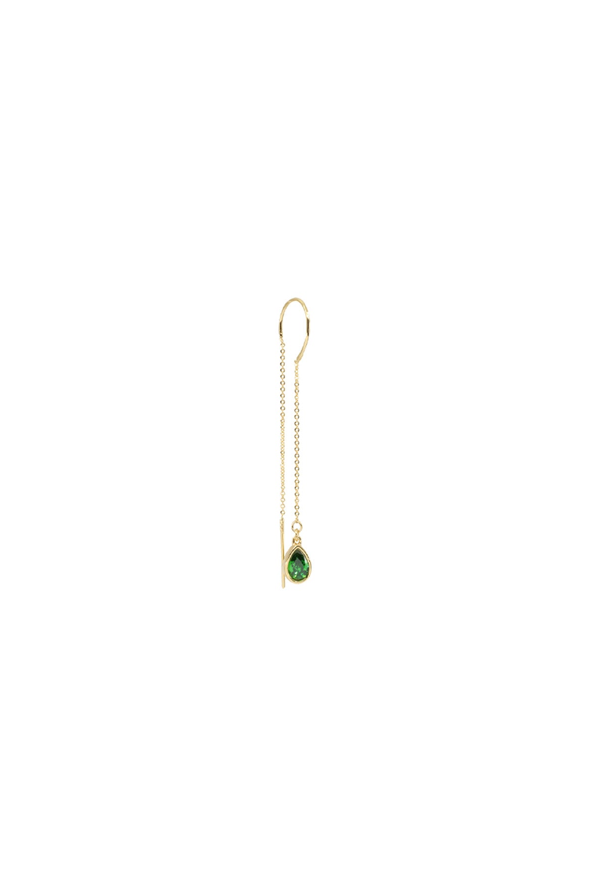 IDA - Emerald - Chain Earrings