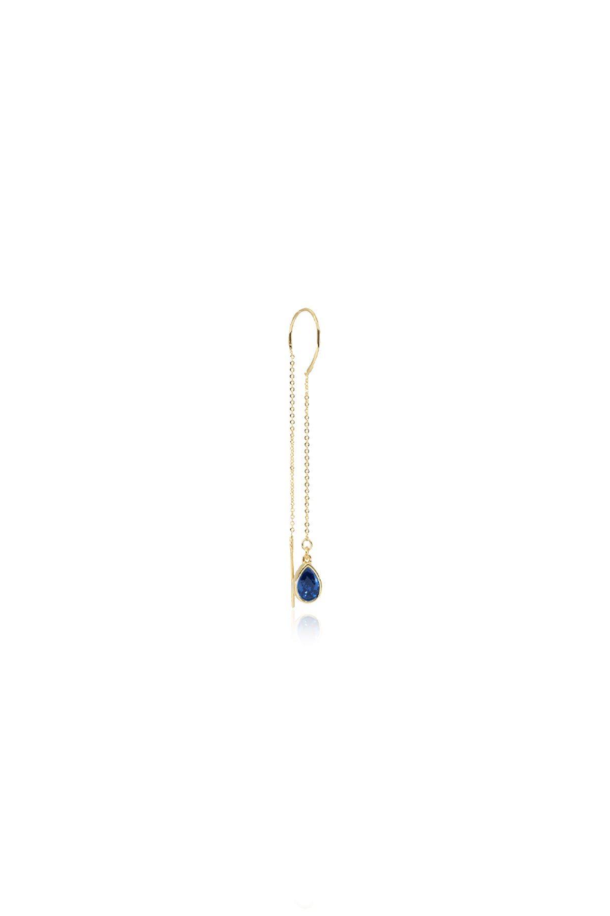 IDA - Sapphire - Chain Earrings