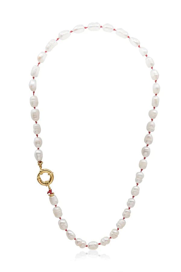 HIP PEARL – Baroque Pearl Cord Necklace