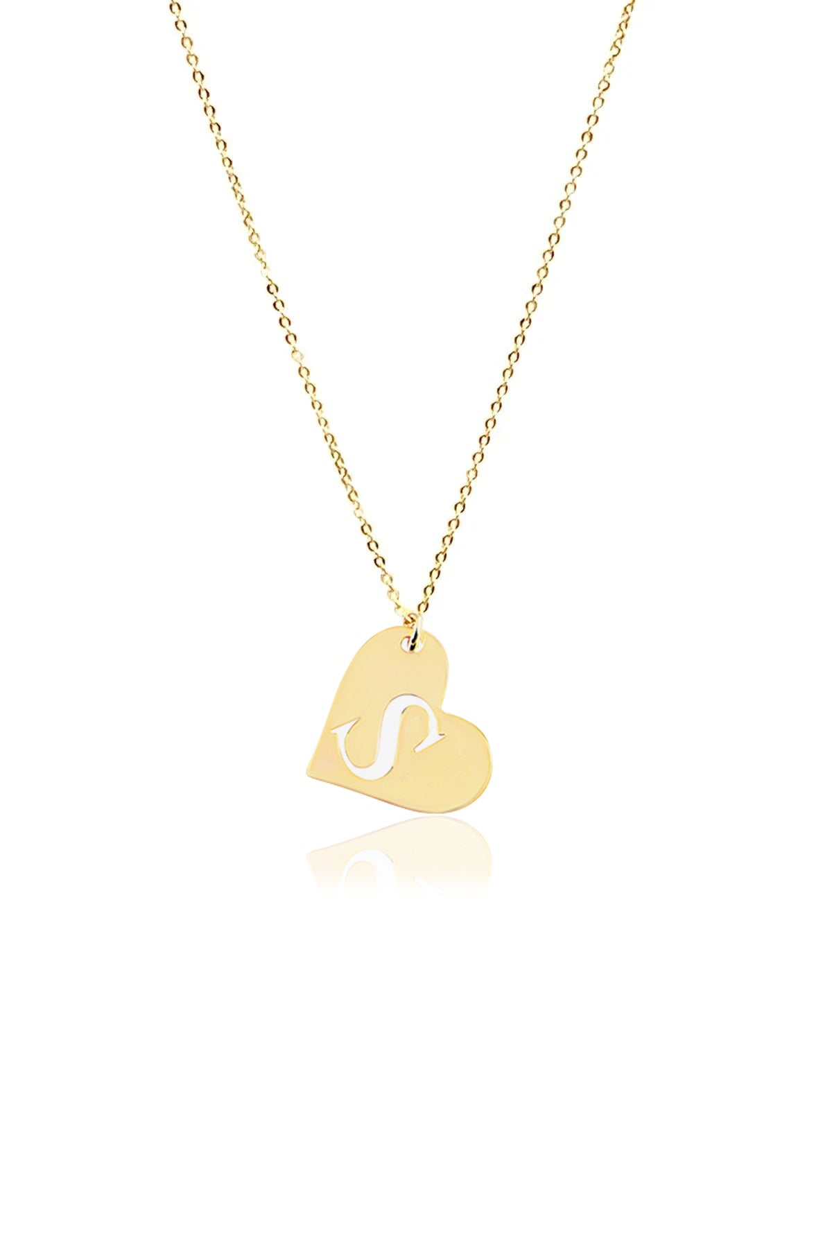 IN MY HEART β Initial Heart Necklace