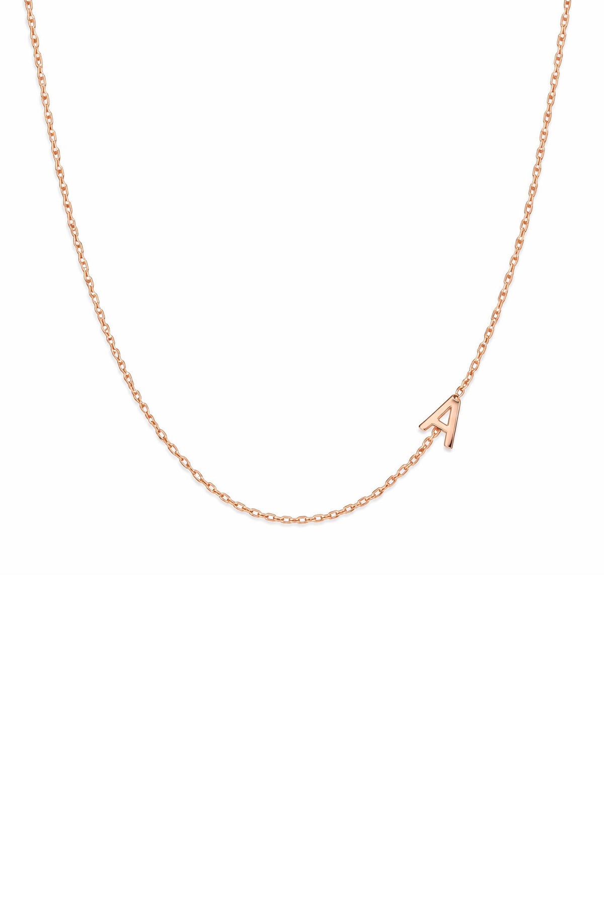 LETTER – Sideways Initial Necklace