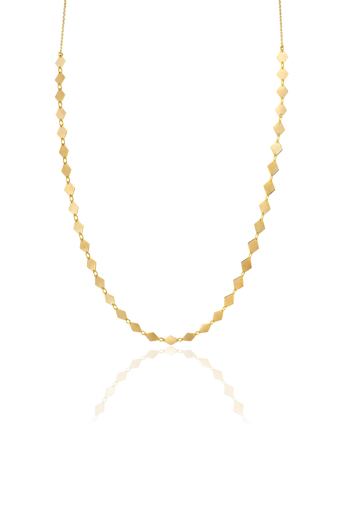 MONICA – Diamond-Link Long Chain Necklace