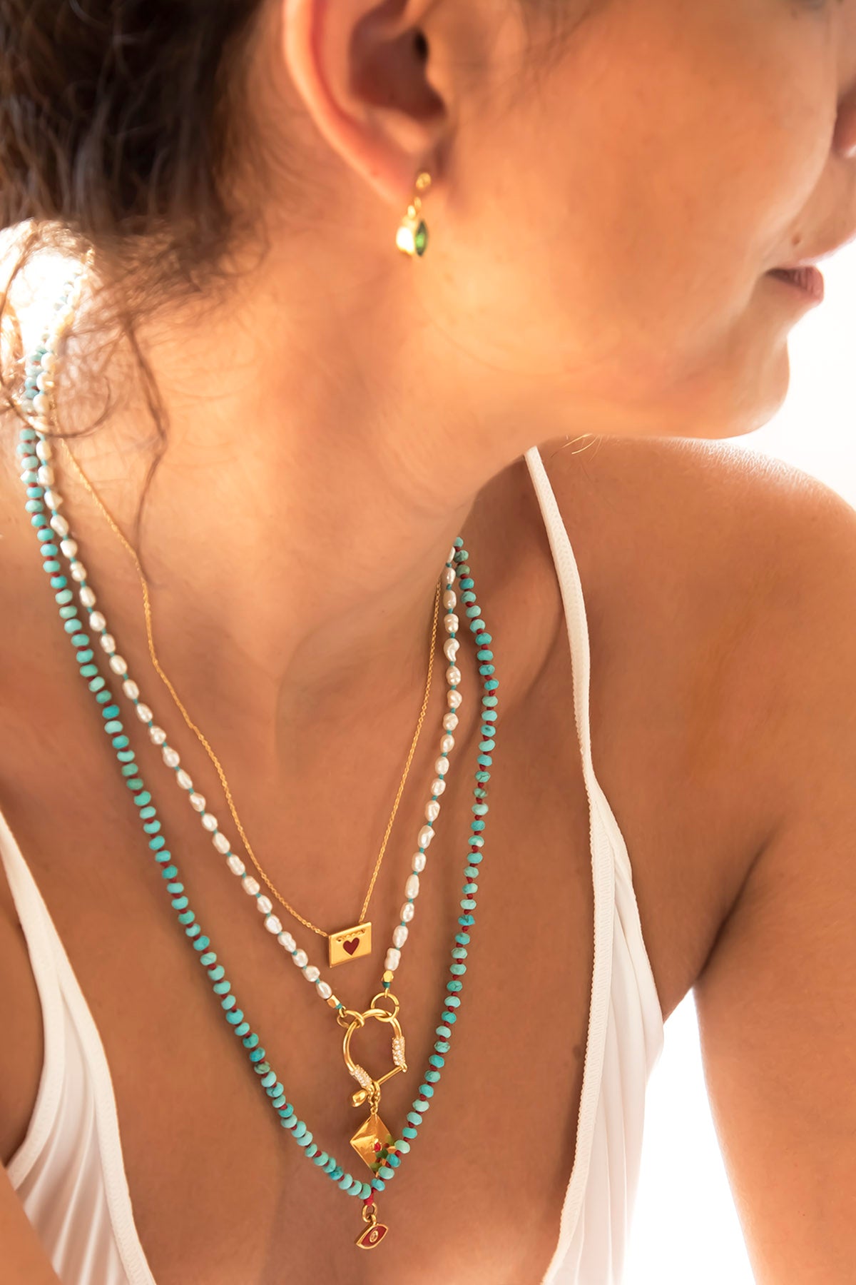MI AMOR – Tiny Enamel Heart Pendant