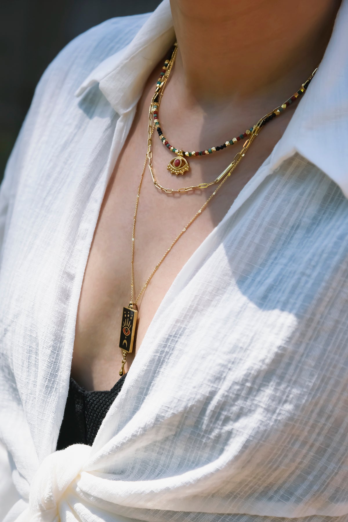 TULUA - Mystical Eye Medallion Necklace