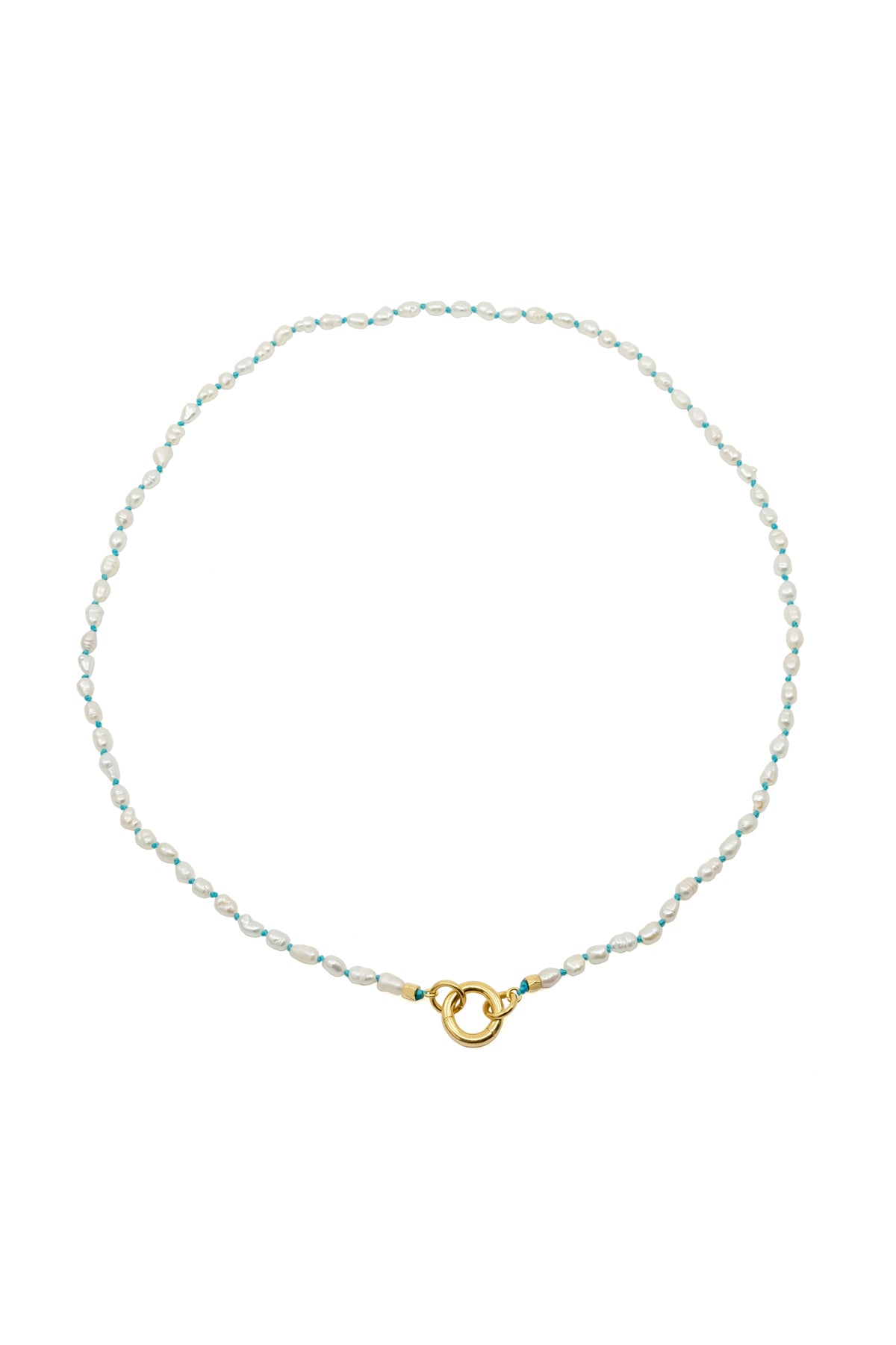 HIP BLUE - Pearl Charm Necklace
