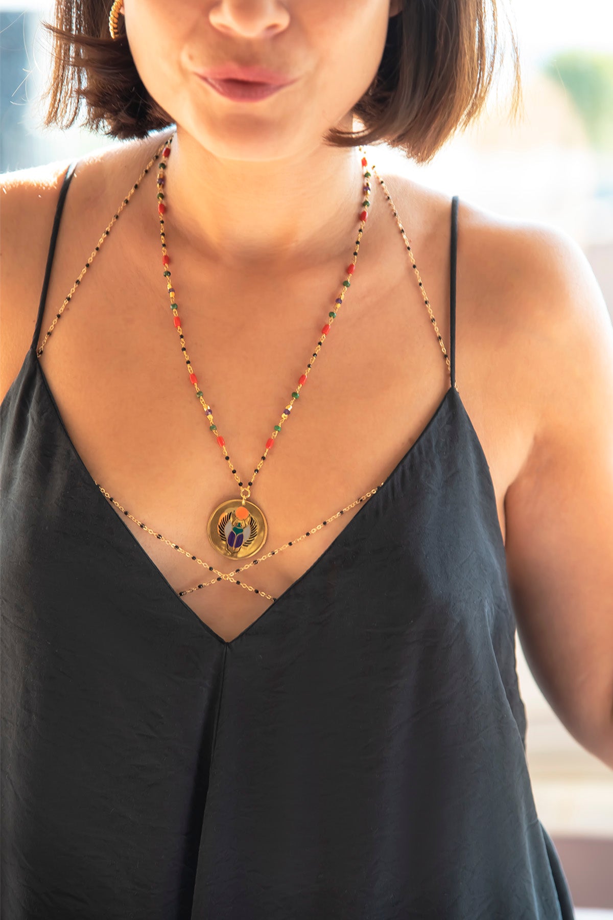 PECTORAL – Scarab Medallion Necklace