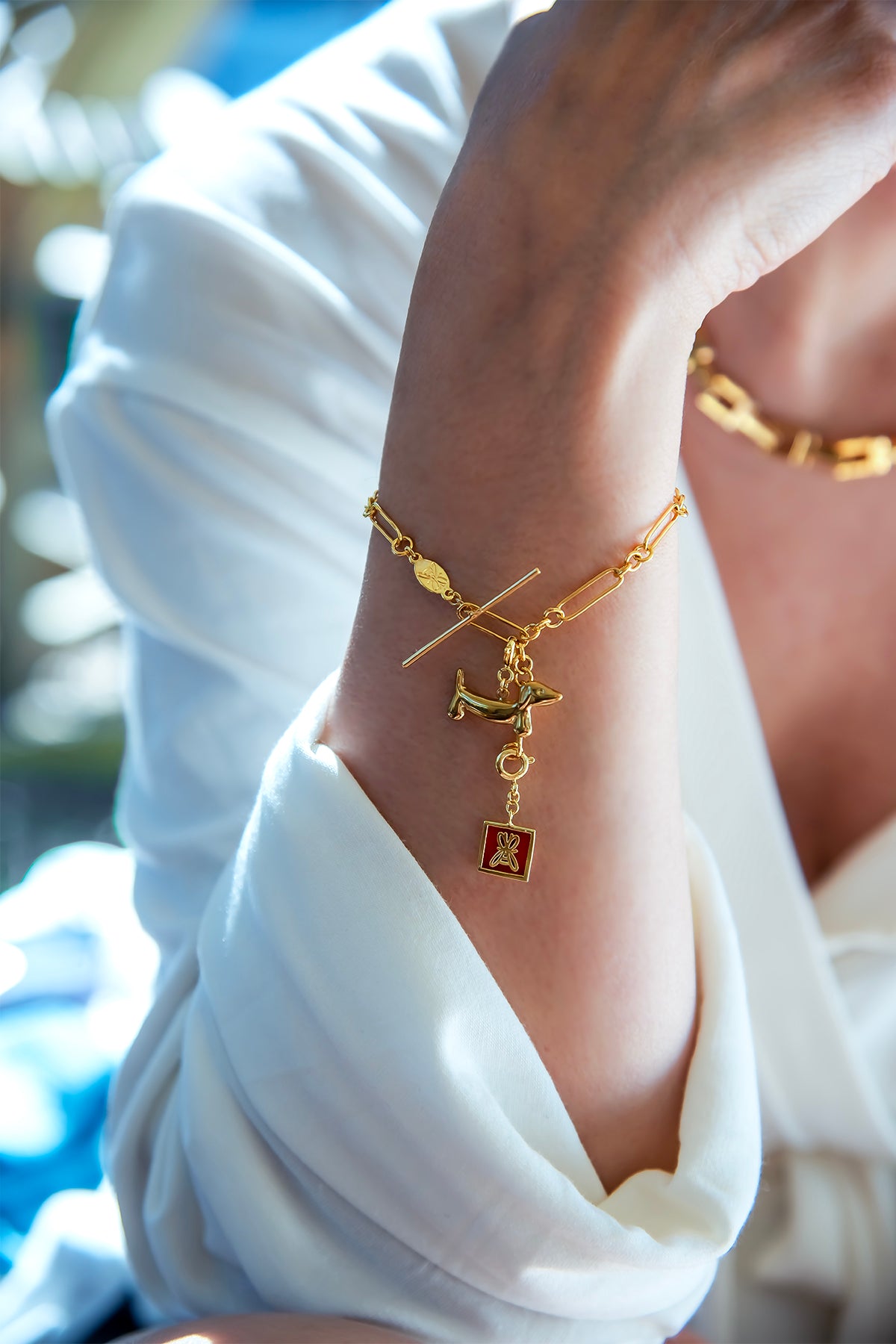 PIVOT T- BAR - Charm Bracelet