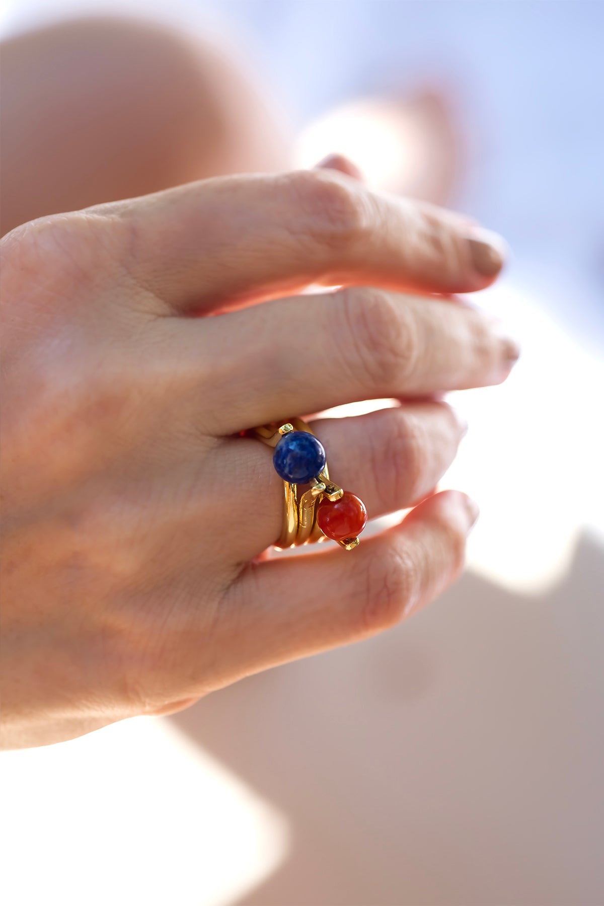 BLEU - Adjustable Lapis Ring