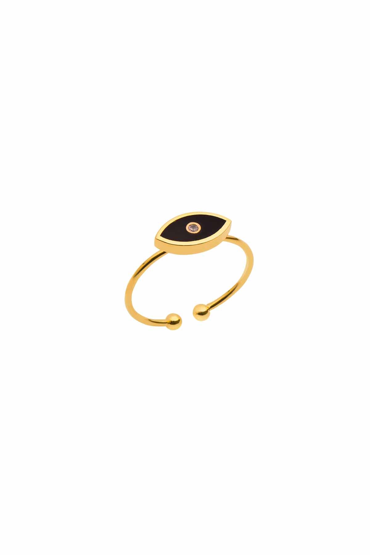 MINI BLACK – Enamel Eye Ring