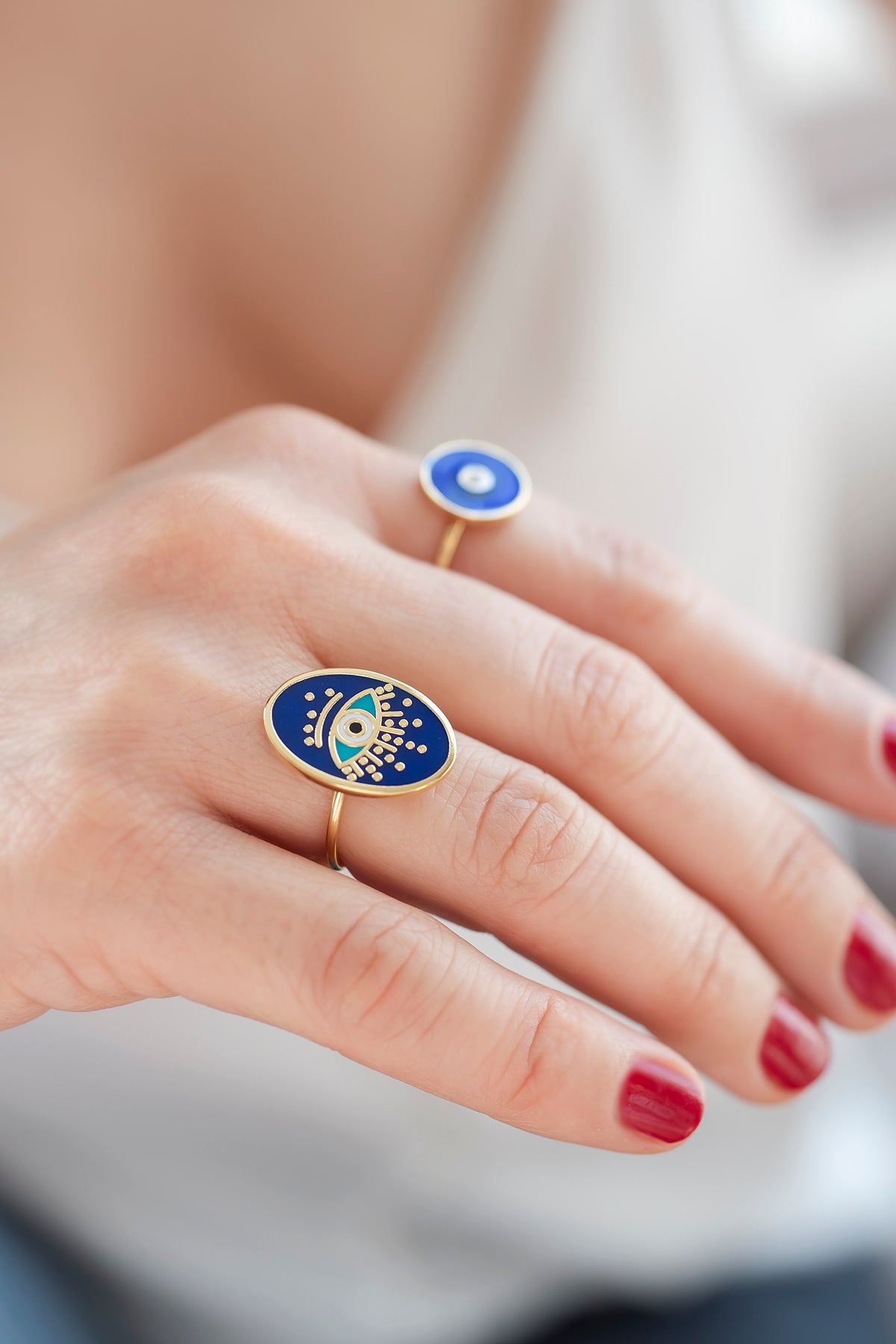 MERIDIAN - Oval Eye Ring