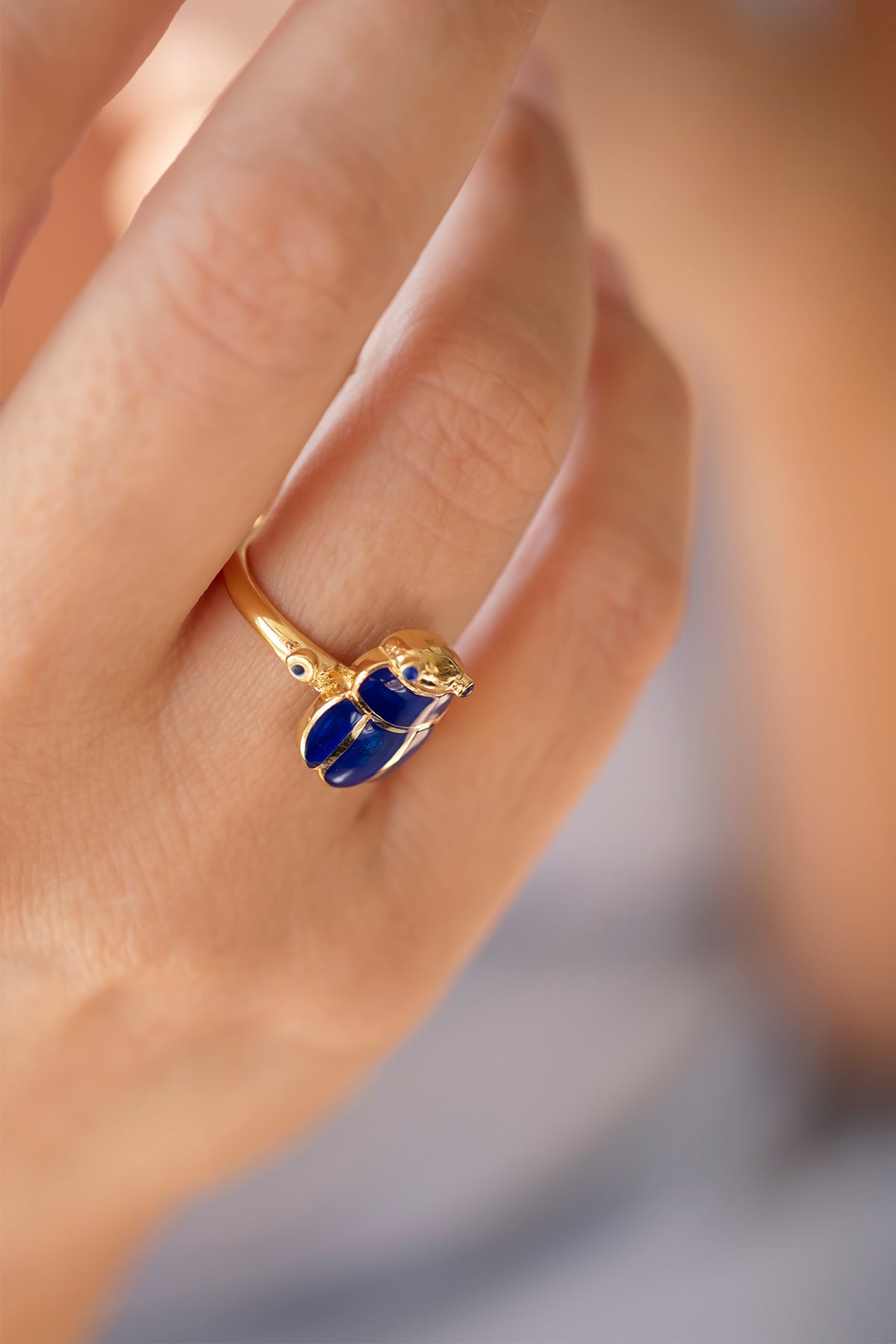 SCARABEE – INDIGO - Scarab Ring