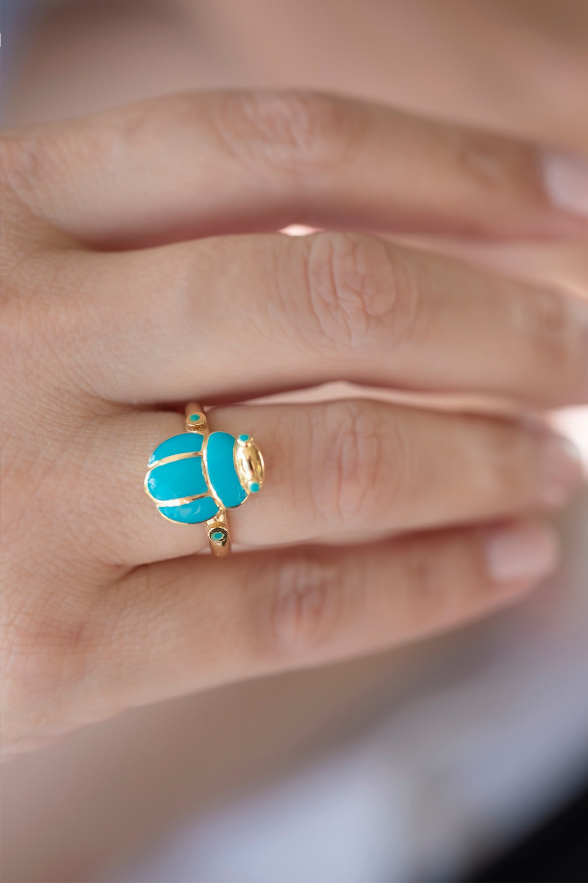 SCARABEE - AZURE - Sacred Scarab Ring