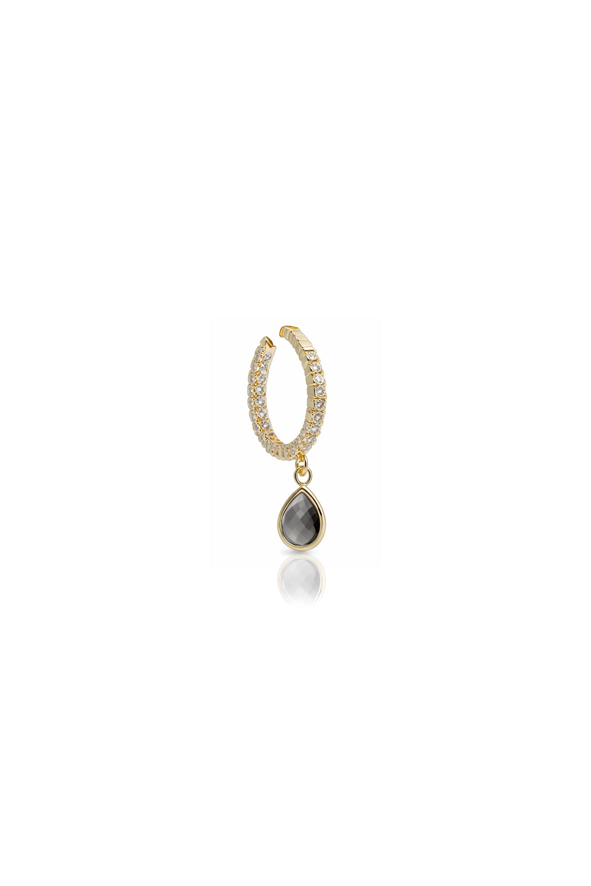 TINY DROP – Smoky Quartz Cartilage Earring