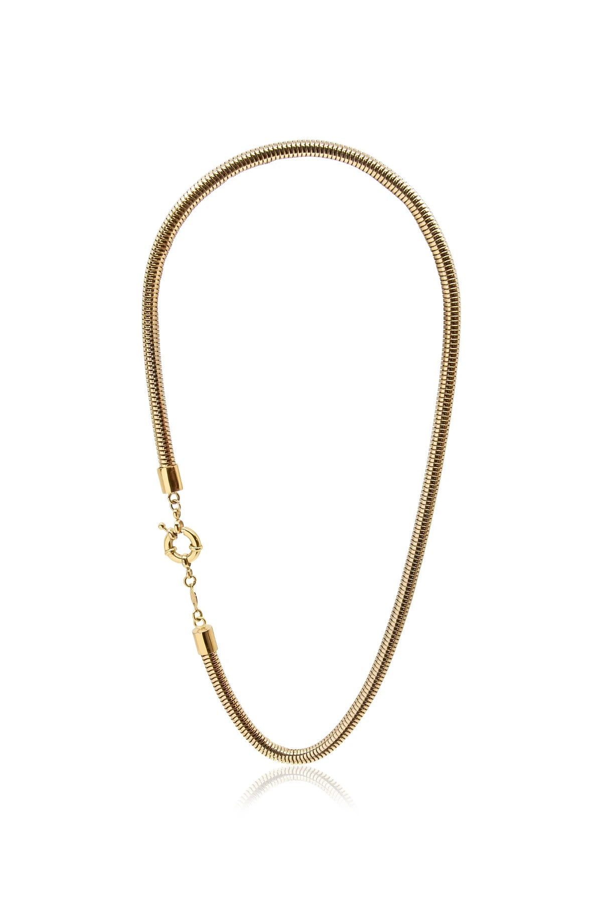OMEGA – Coiled Statement Chain Necklace