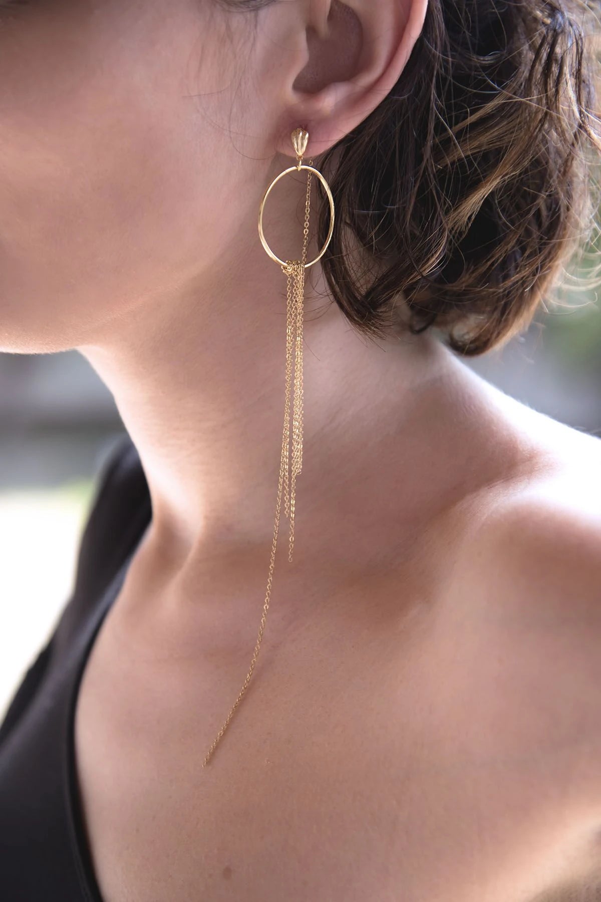 DREAMCATCHER – Chain Drop Mono Earring