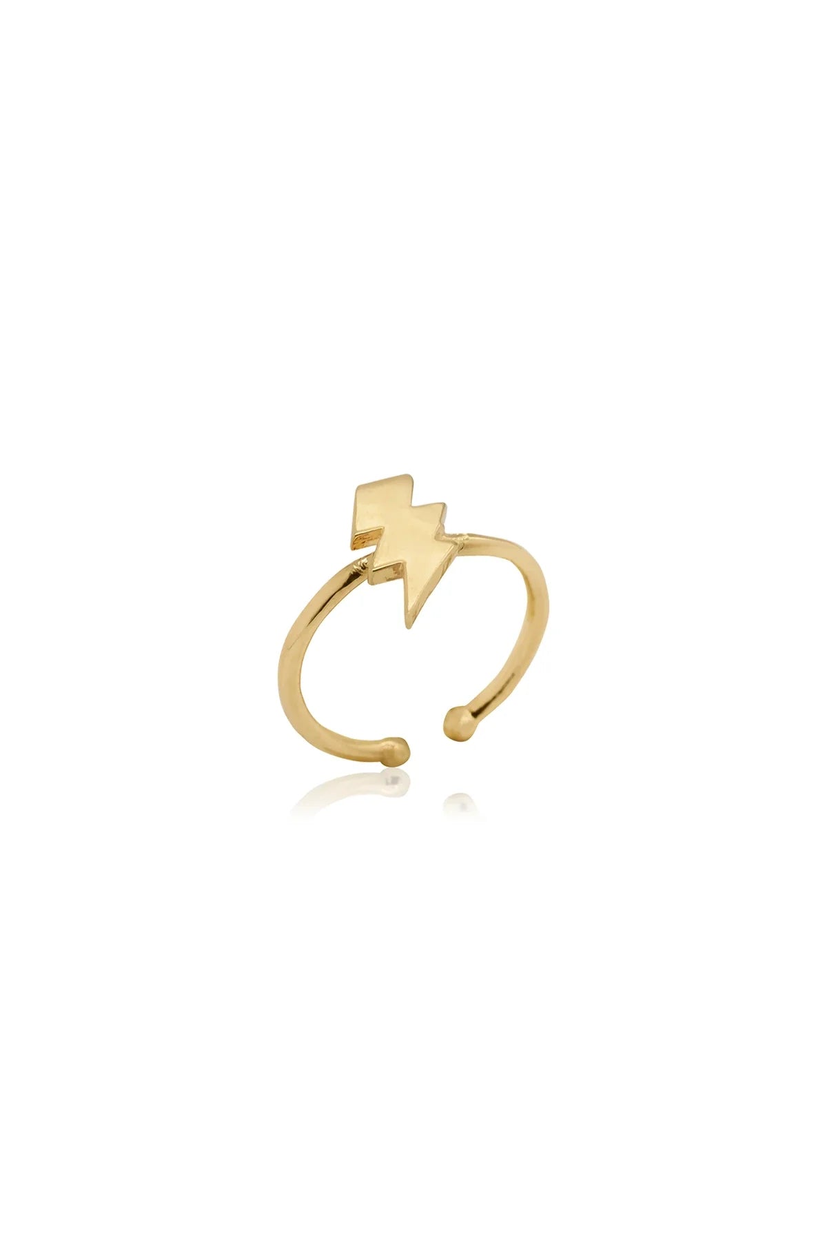 THUNDER β Lightning Bolt Adjustable Ring
