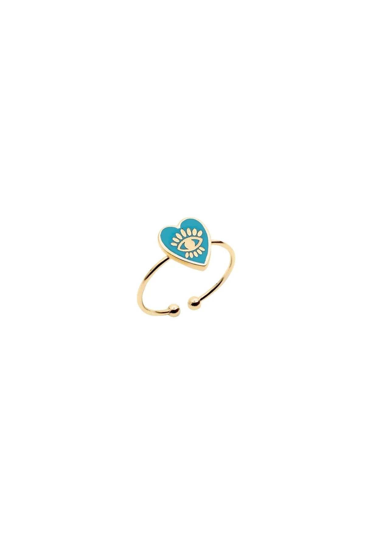 LAGOON β Turquoise Heart Eye Ring