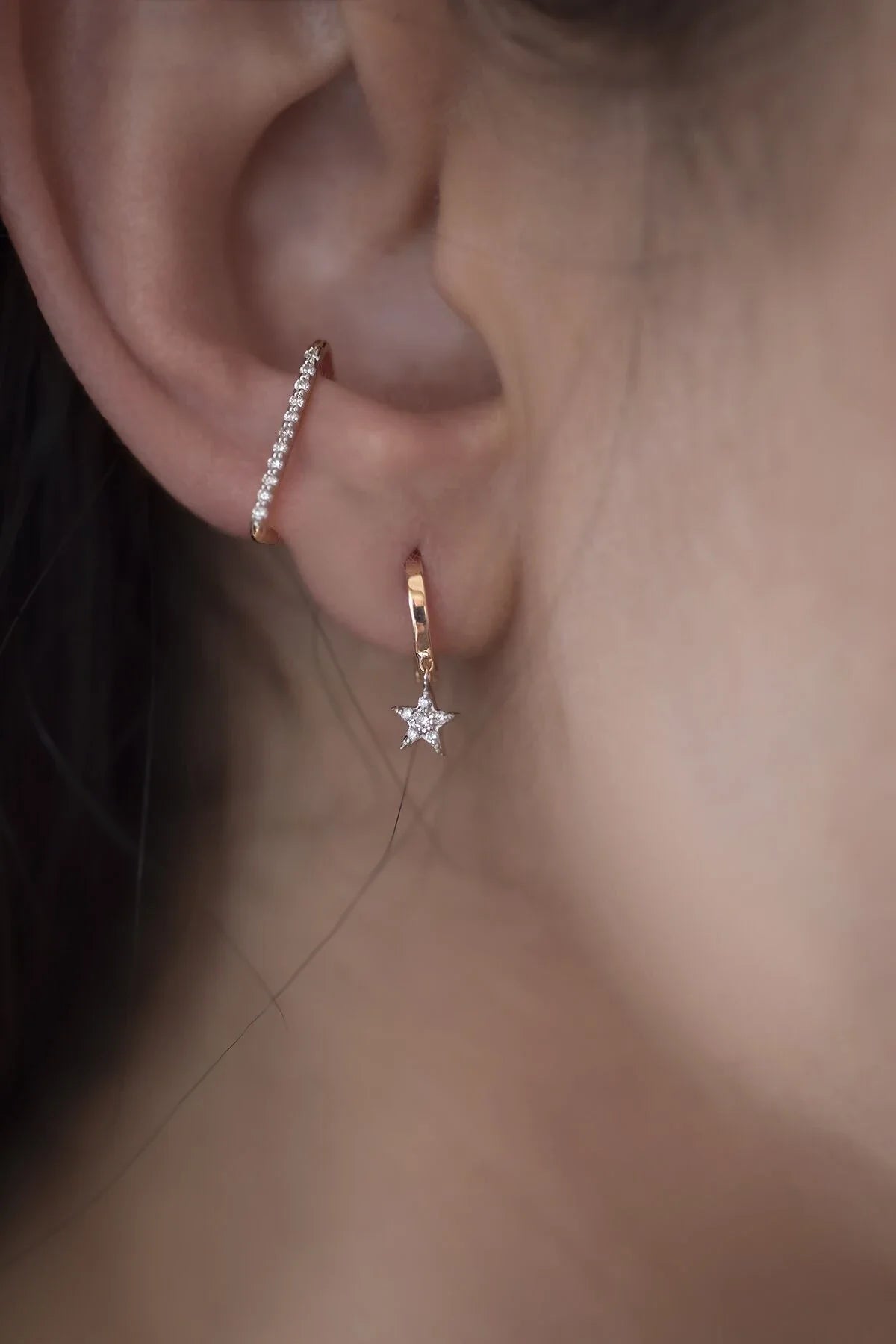 TWINKLE STAR – Diamond Star Earrings