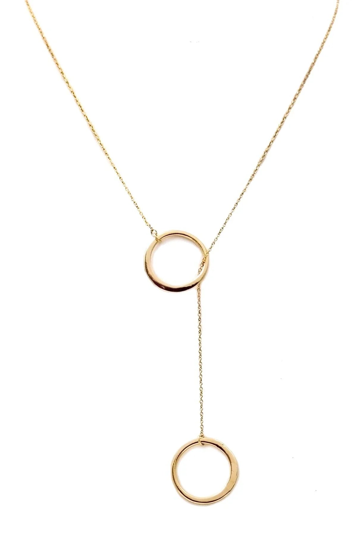 CIRCLE IN CIRCLE - Interlocking Hoop Necklace
