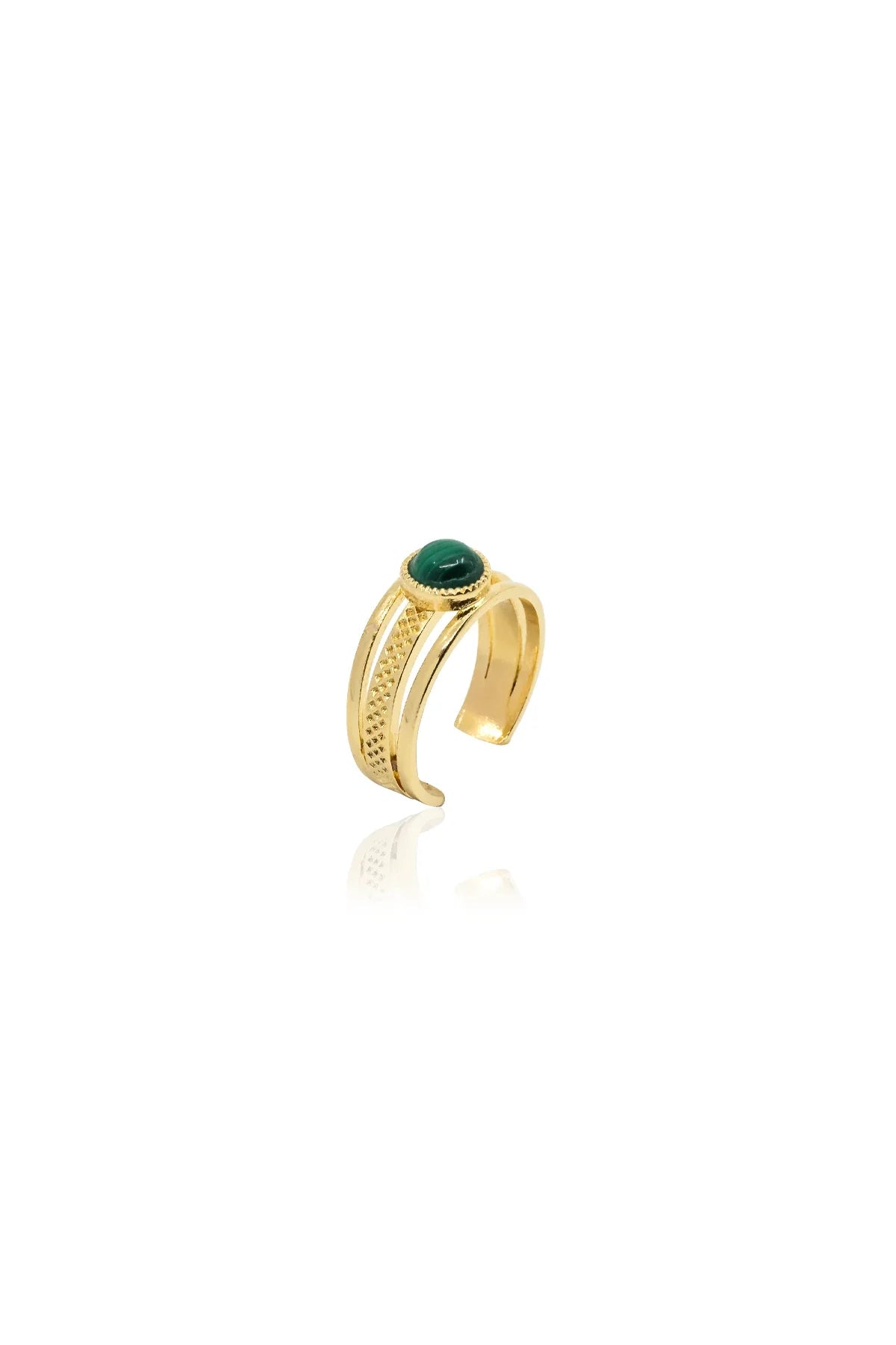 REY GREEN – Malachite Stone Ring