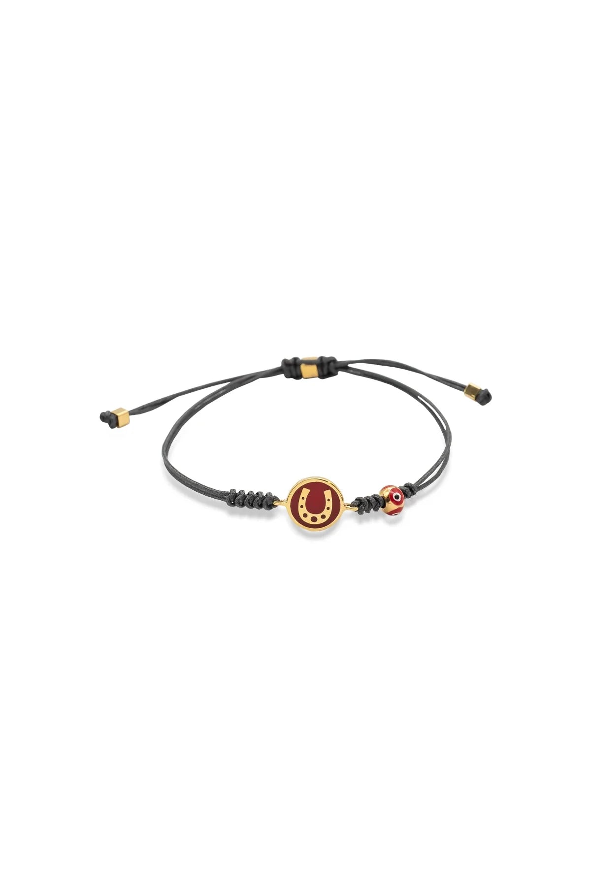 RED HORSESHOE β Fortune Cord Bracelet