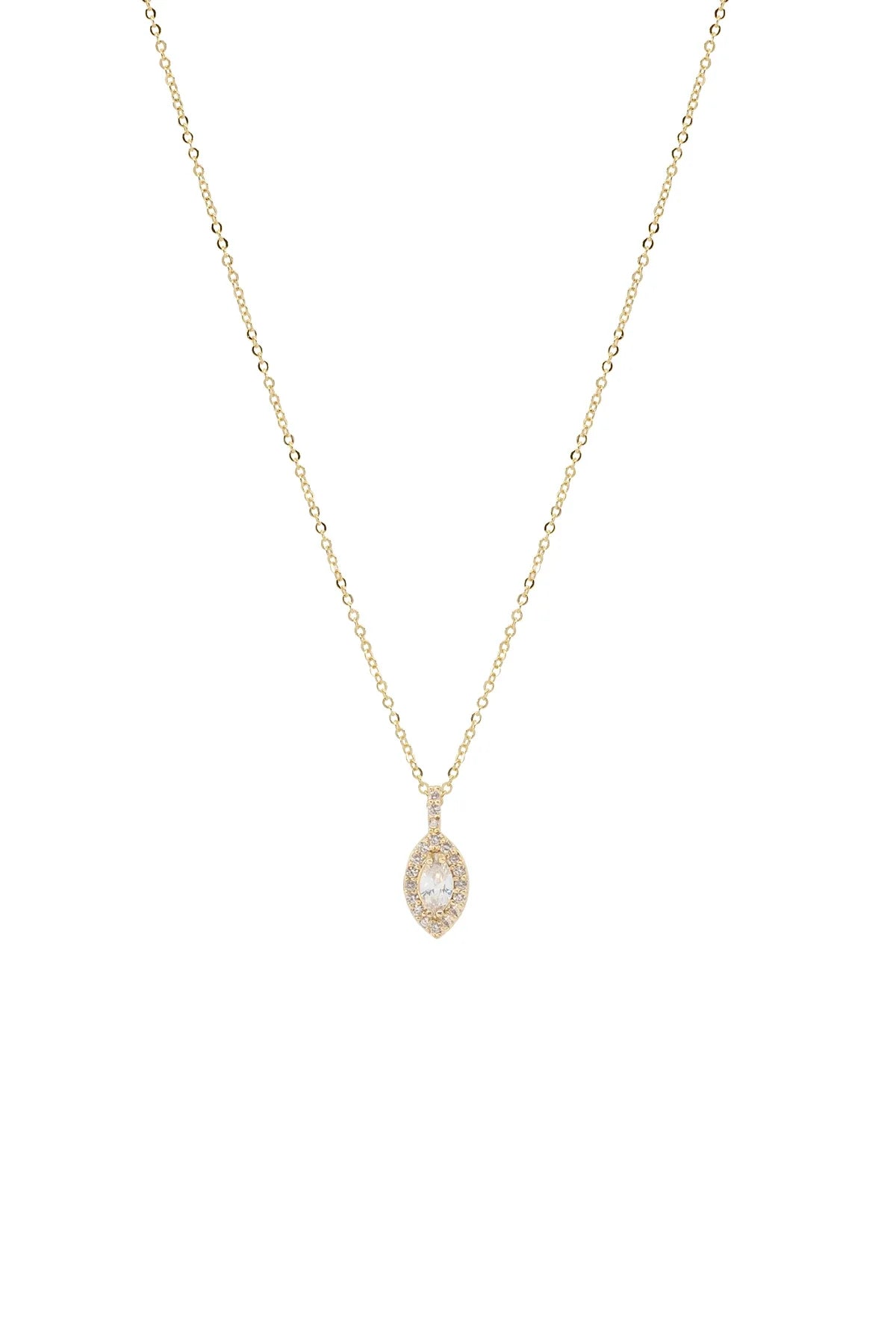 MARQUISE – Marquise Cut CZ Entourage Necklace