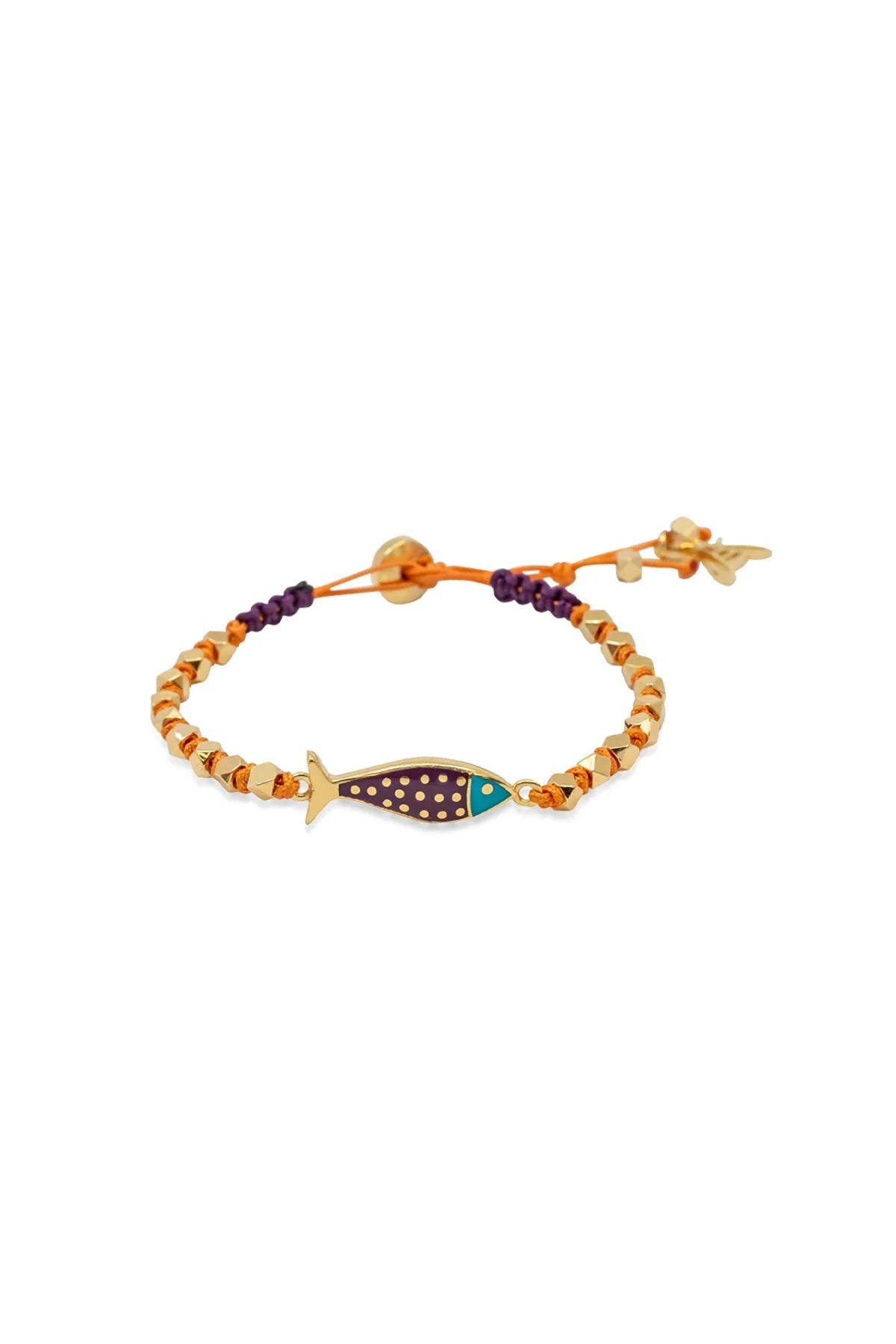 PURPLE FISH β Playful Fish Cord Bracelet