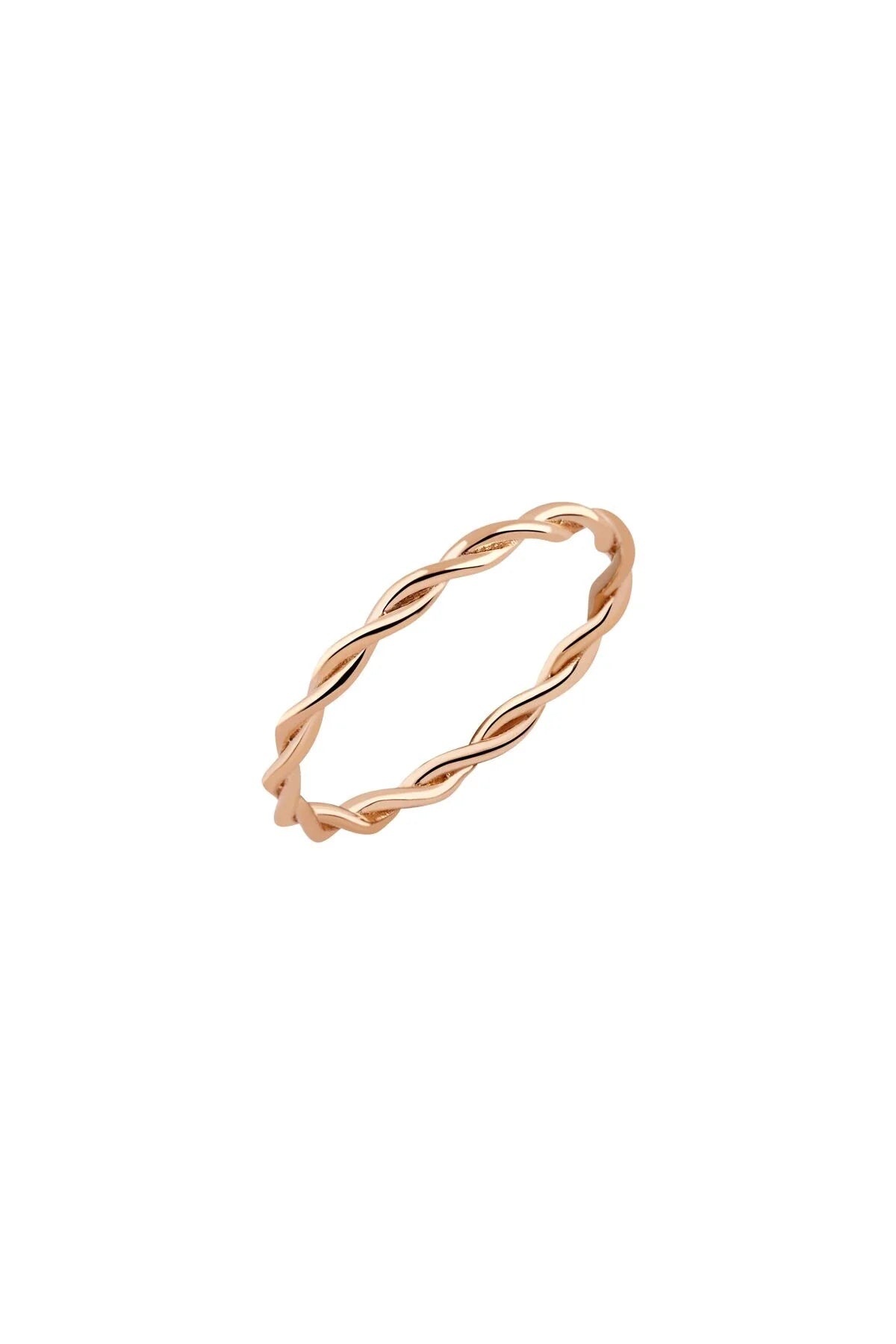 IVY β 14K Gold Fine Twist Ring