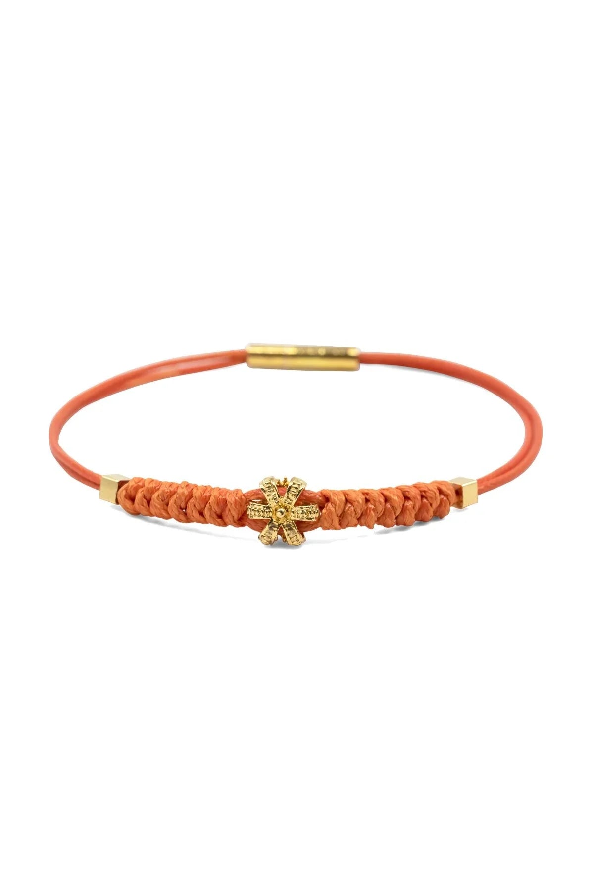 TINY KING – Orange – Men’s Crown Cord Bracelet