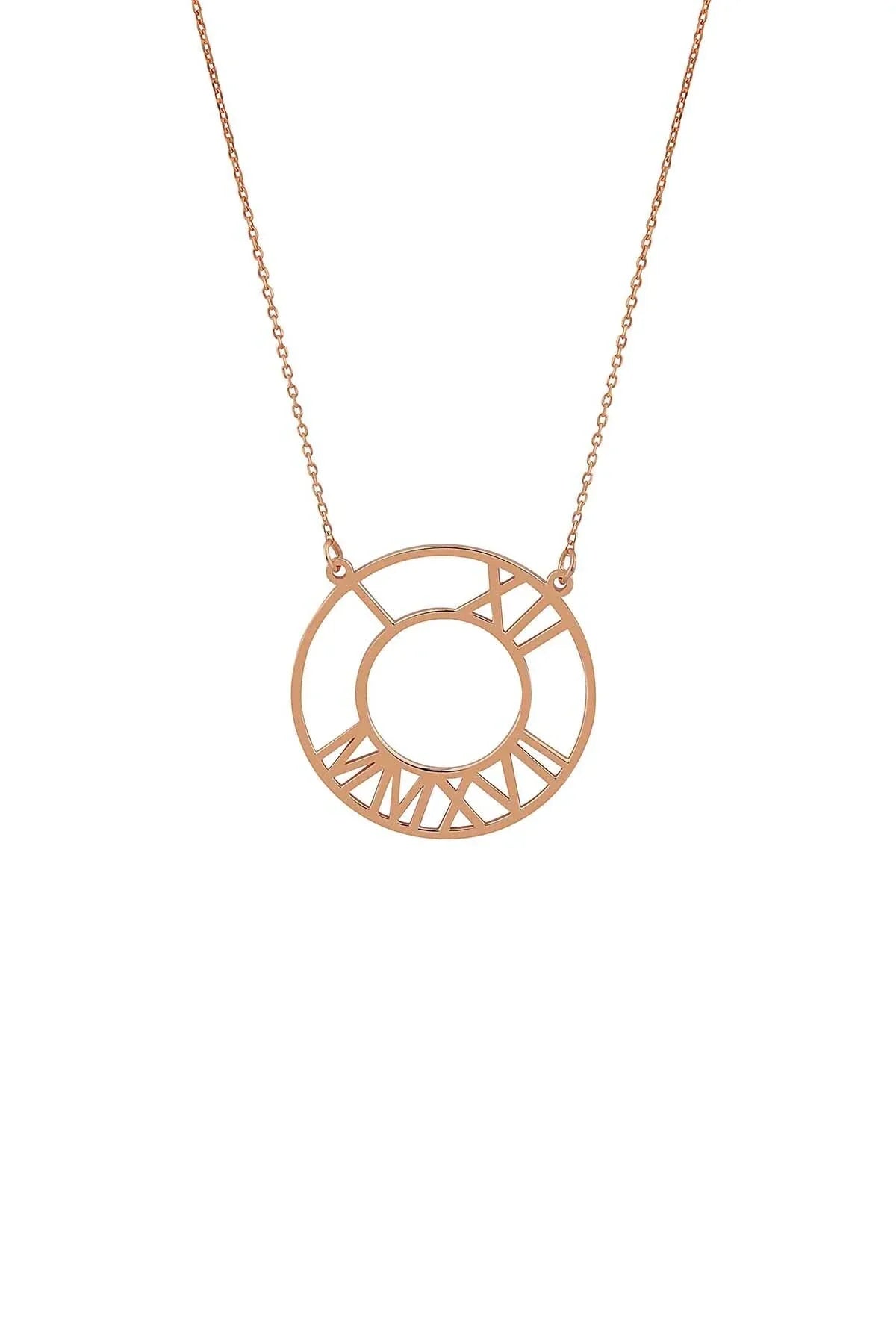 TIME IS NOW – Personalized Roman Numeral Necklace