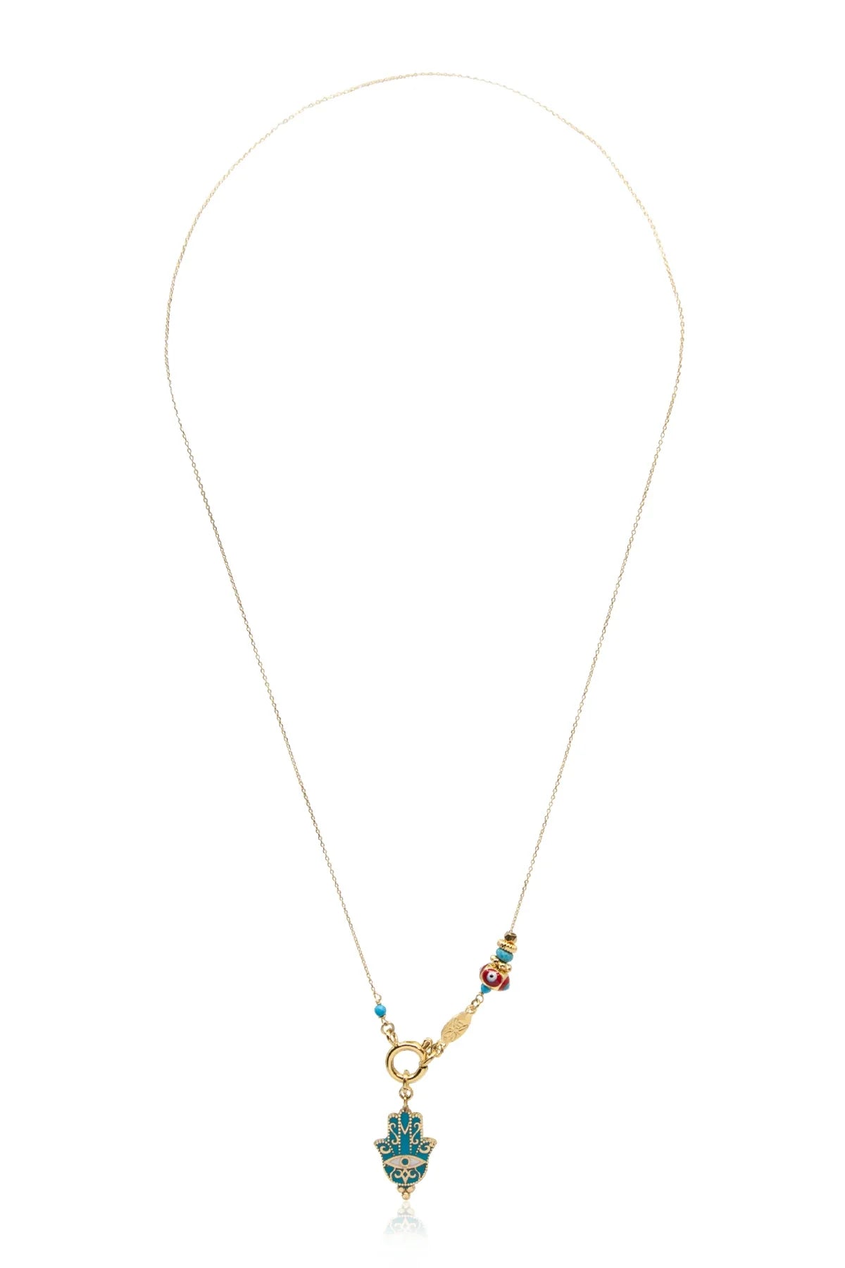 DIVINE - AZURE - Fatima's Hand Necklace