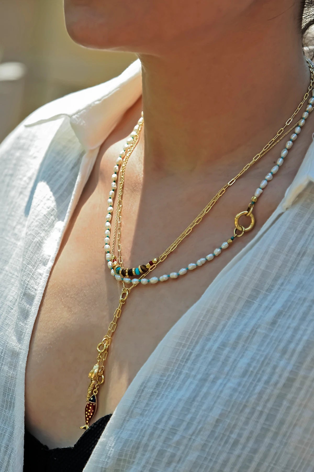 BEADED β Gemstone Necklace