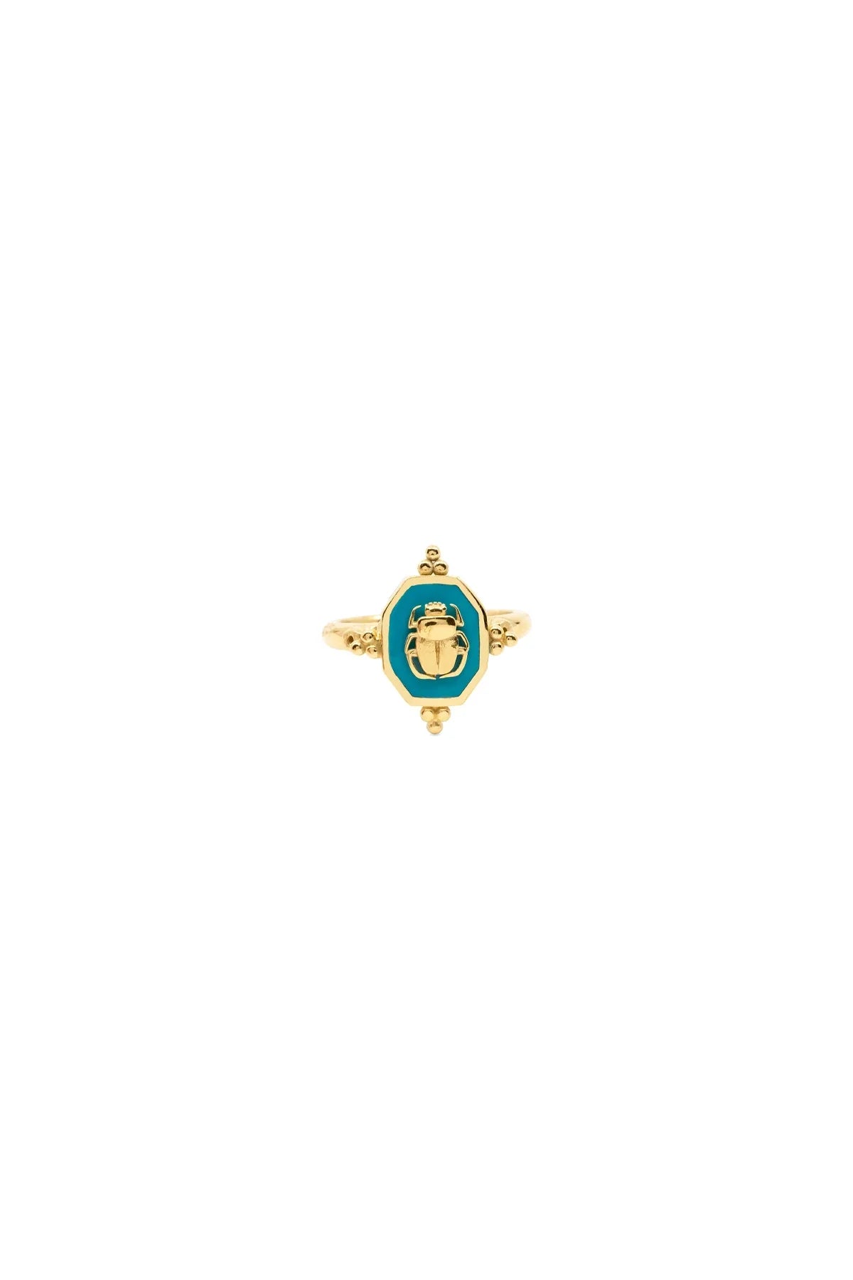 SCARAZURE β Turquoise Scarab Ring