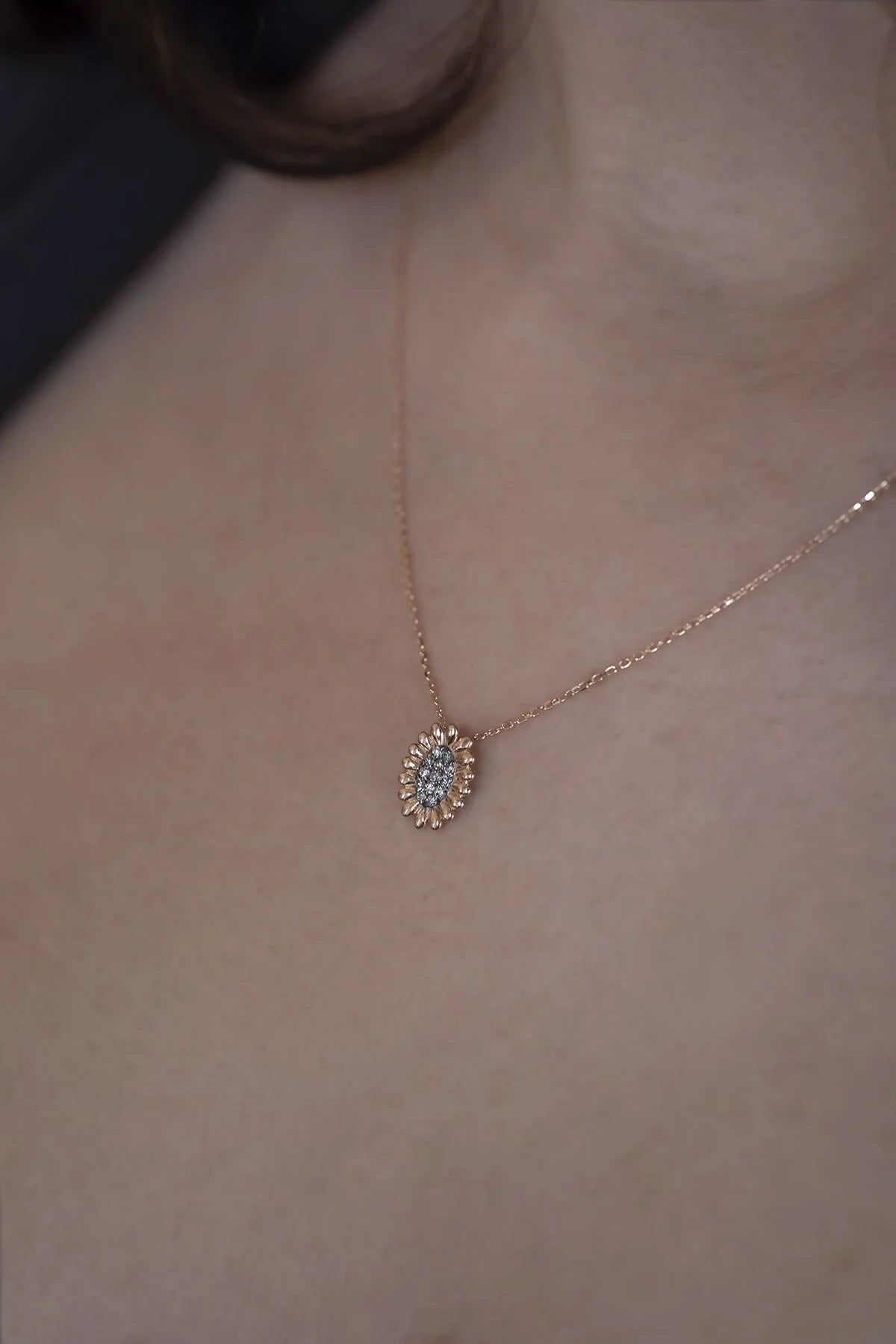 CAMILLA - Diamond Flower Necklace