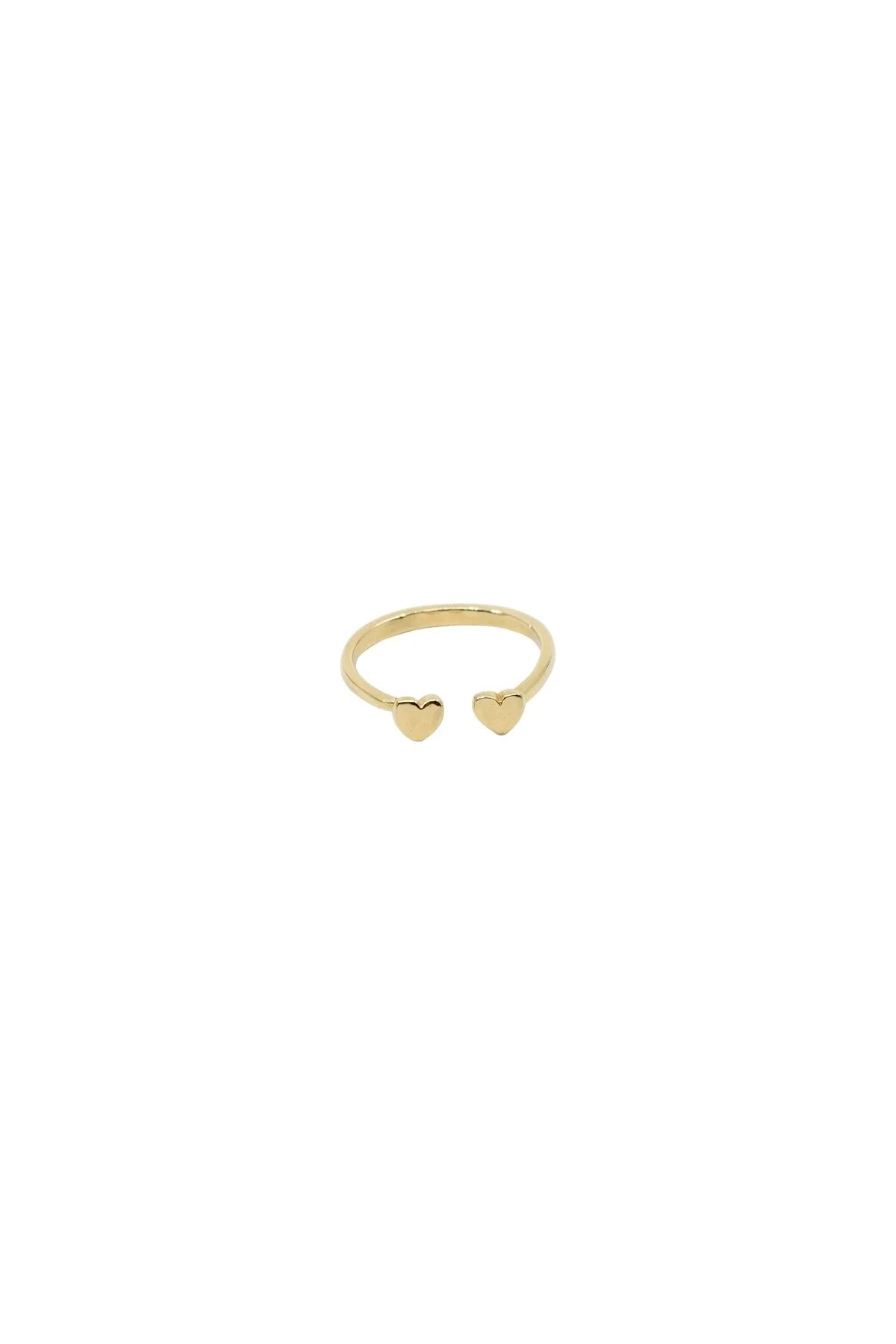 TINY TWO β Double Heart Ring