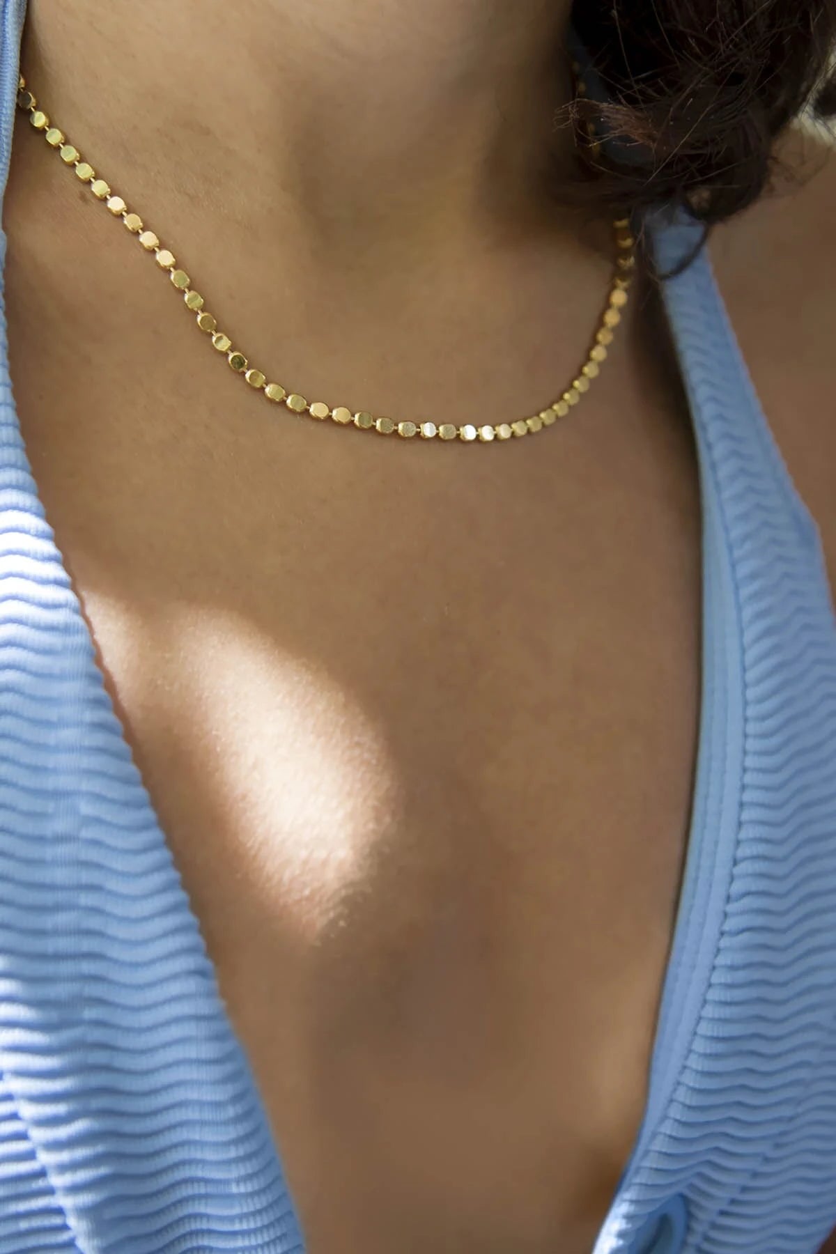 DOT – Fluid Flat Disc Chain Necklace