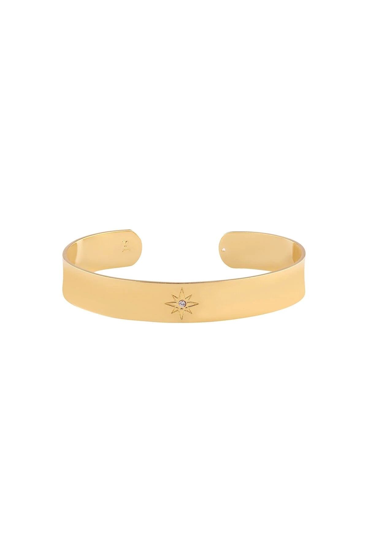 SINGLE STAR – Minimal CZ Star Cuff Bracelet